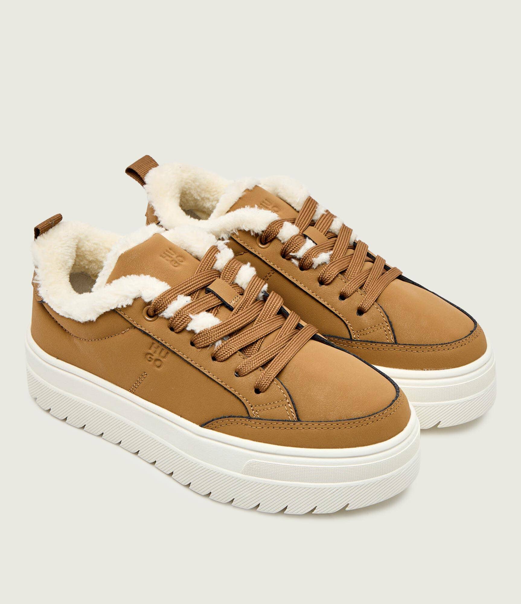 HUGO Căptușite sneakers Lyssa_Tenn_bpfr | shearling