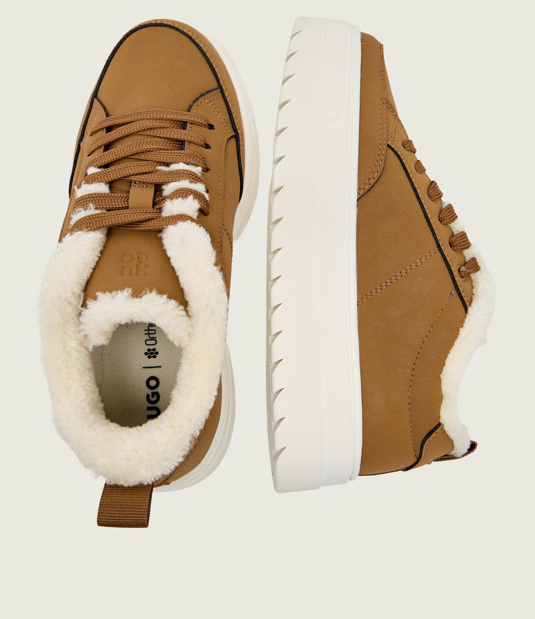 HUGO Căptușite sneakers Lyssa_Tenn_bpfr | shearling