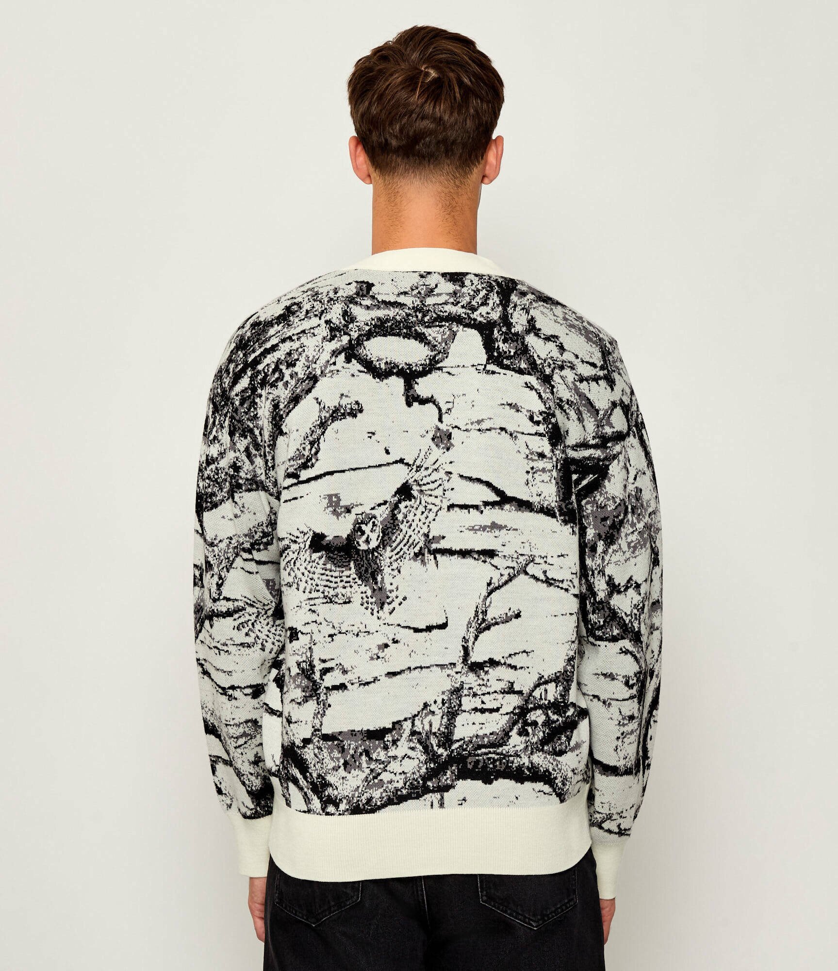 HUGO Cardigan Servot | Oversize fit cu adaos de lână
