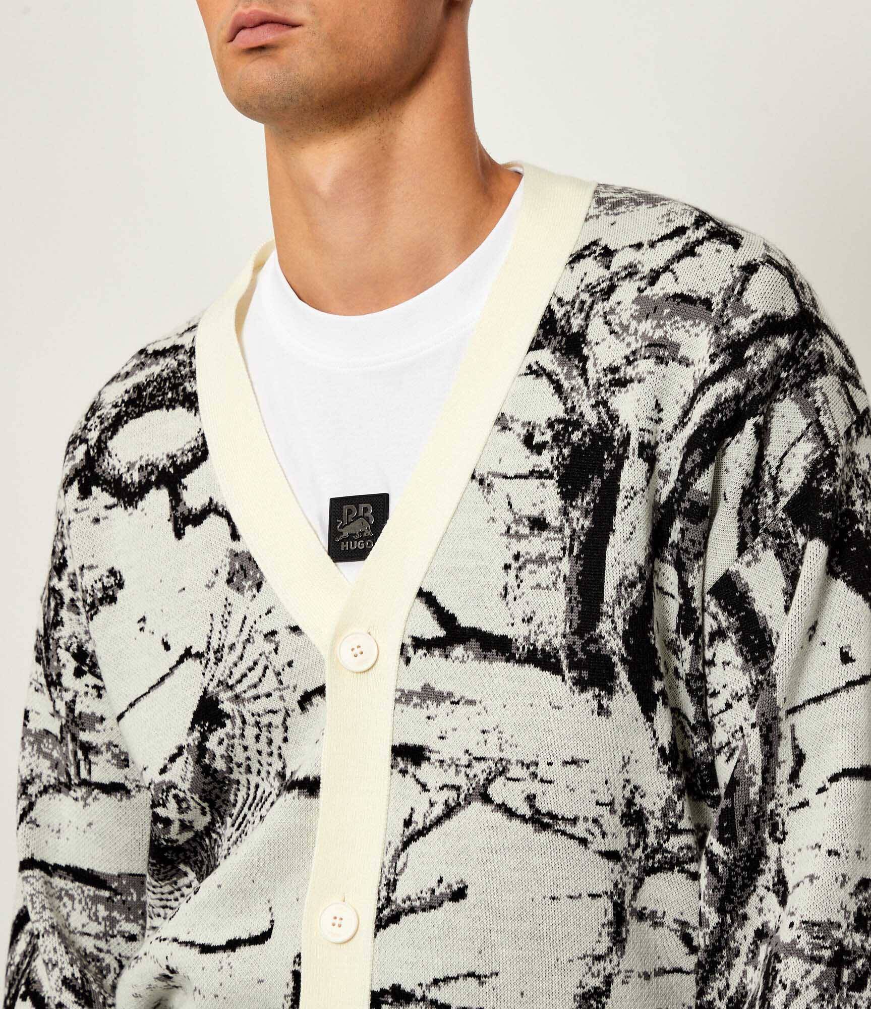 HUGO Cardigan Servot | Oversize fit cu adaos de lână