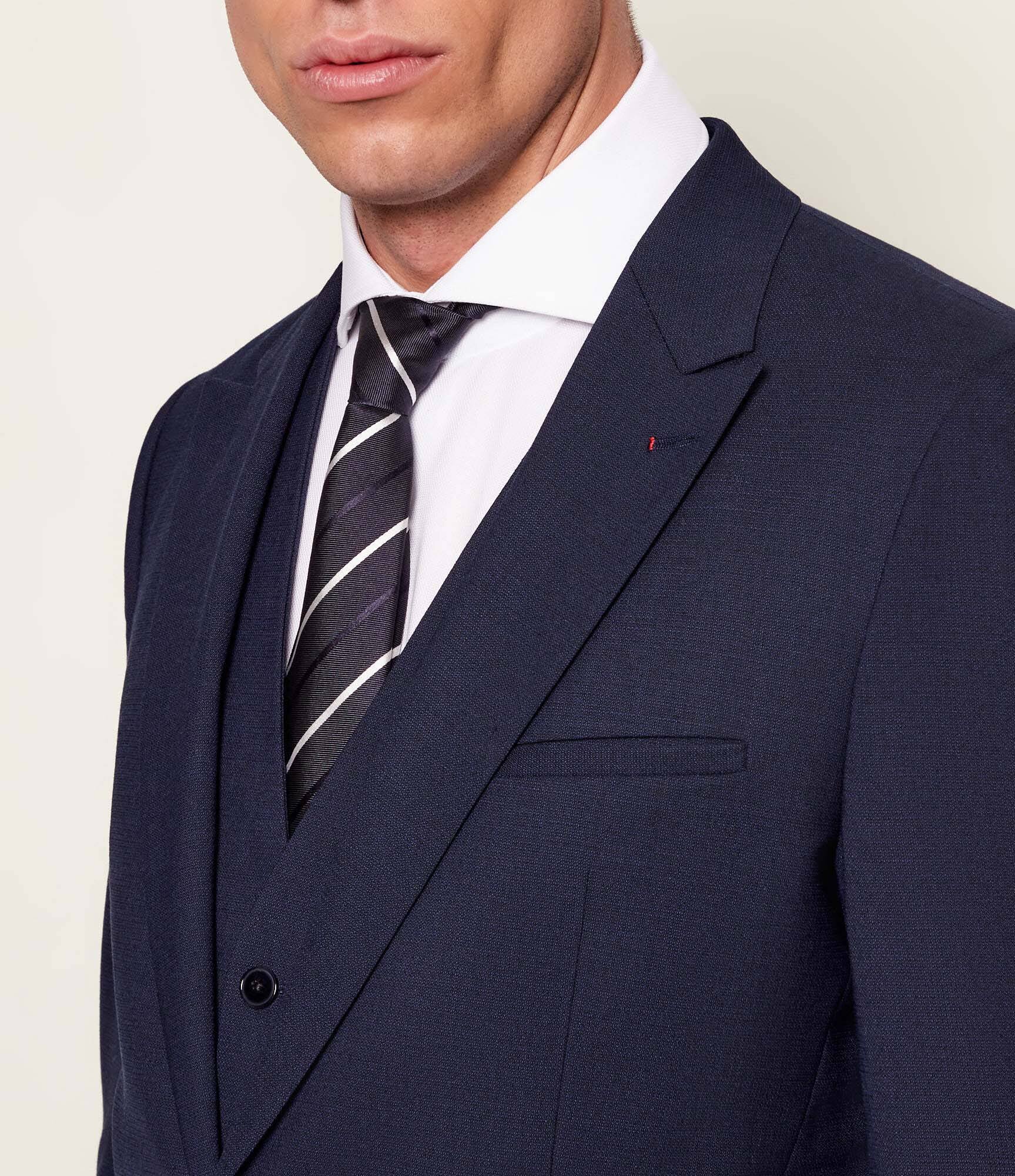 HUGO Costum Arti/Hesten241V1X | Extra slim fit cu adaos de lână