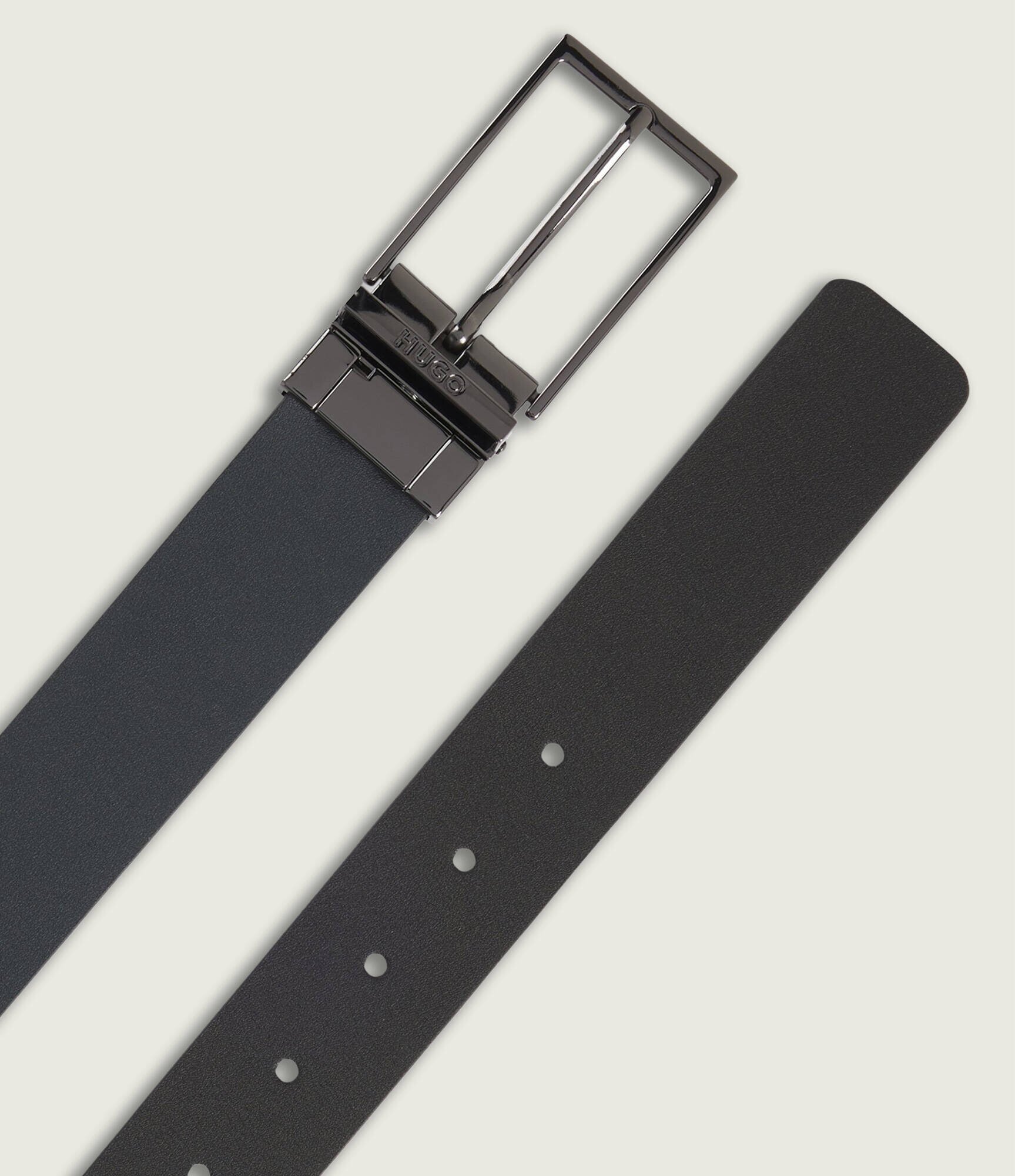 HUGO Curea de piele Gruffy_Or35