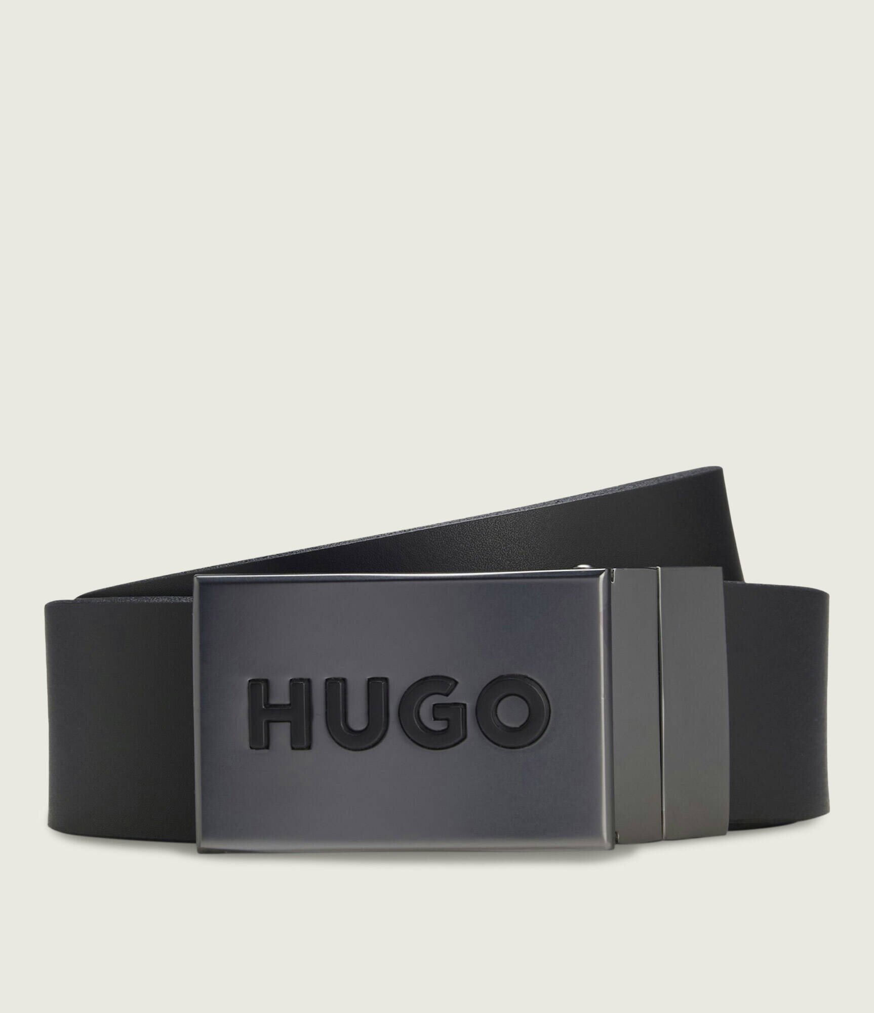 HUGO Curea de piele Gussy_Plaque_Sr35