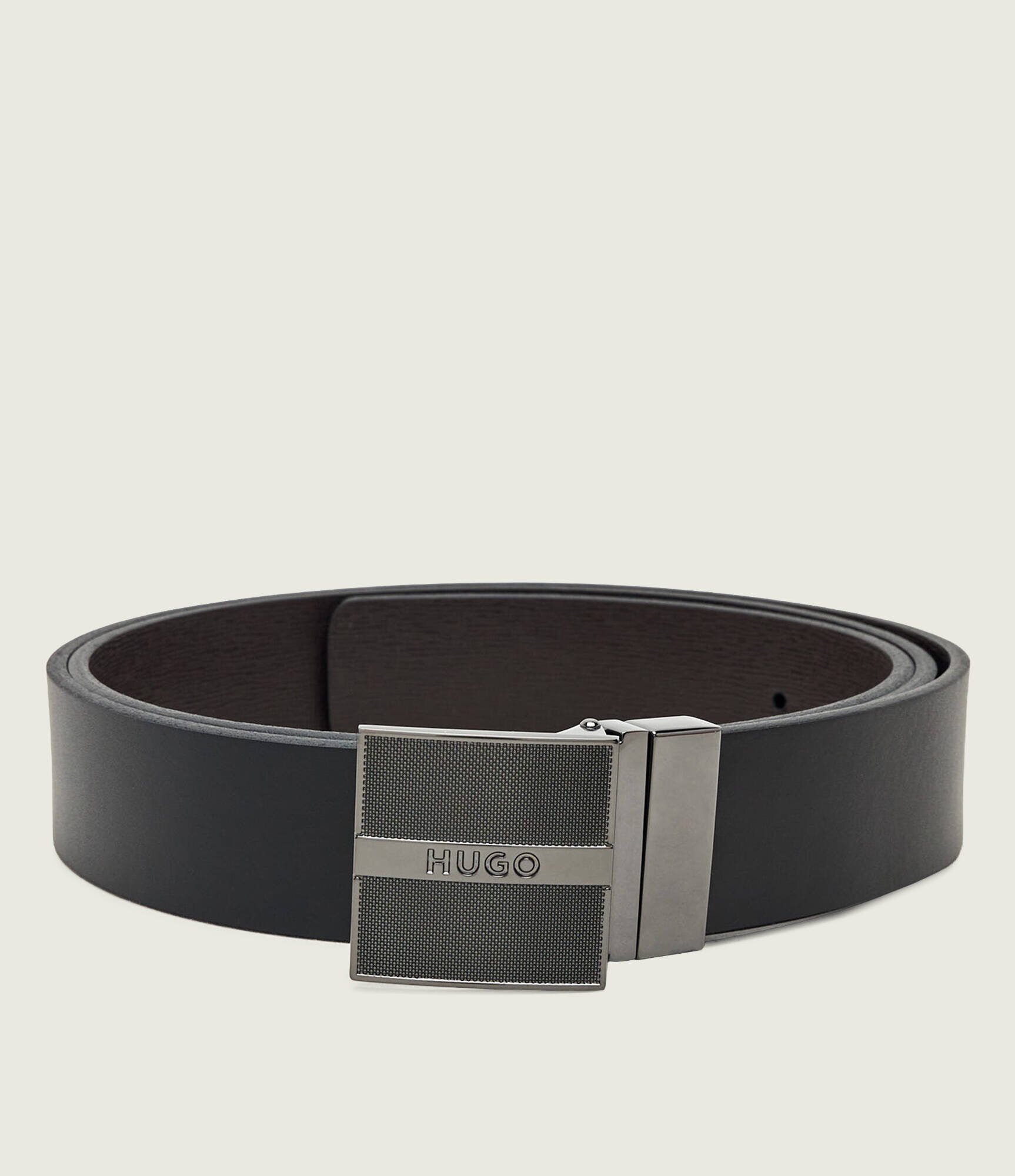 HUGO Curea din piele cu două fețe Garet_Soft_Gb35_pgr