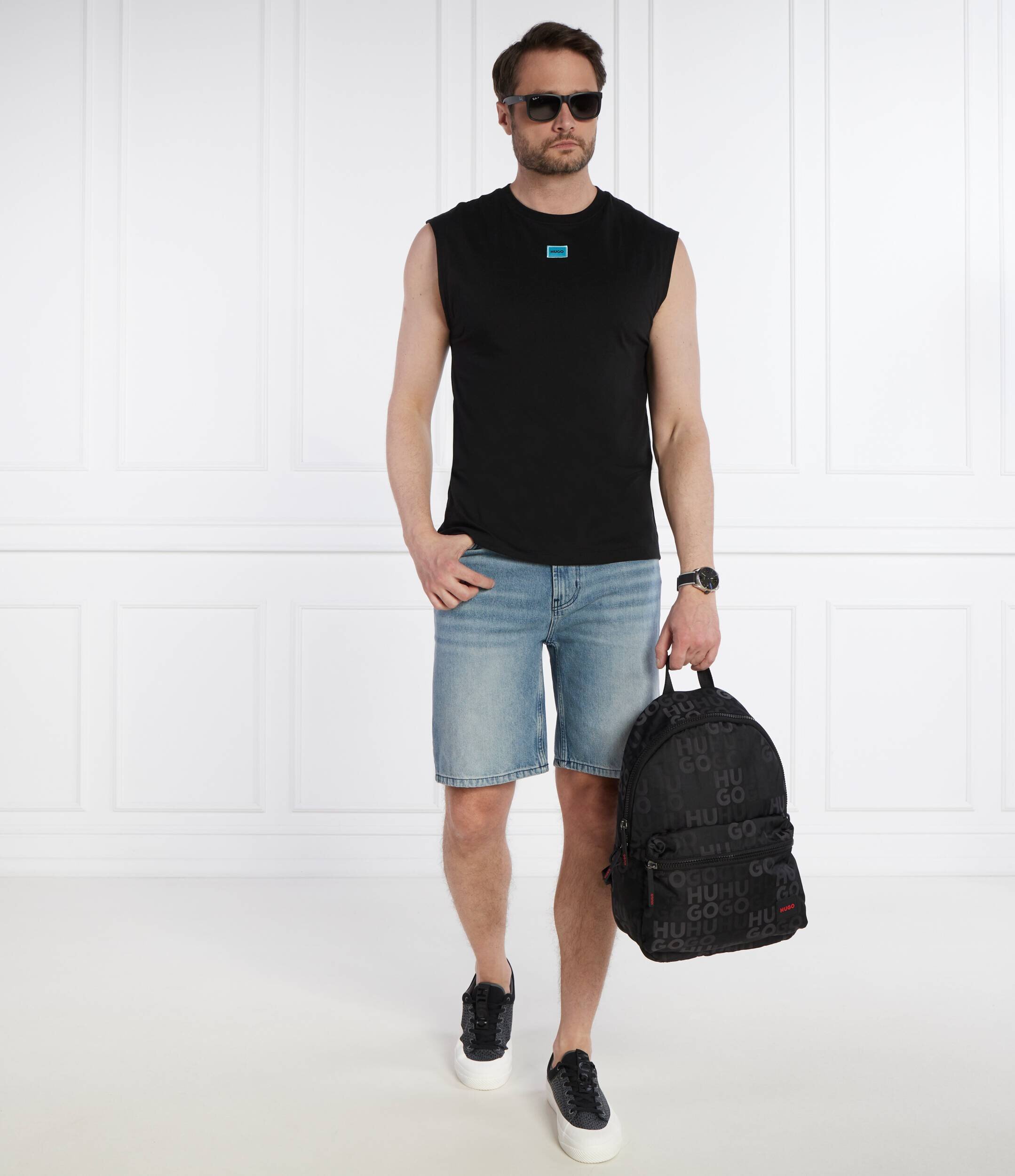 HUGO De blugi pantaloni scurți 446/S | Loose fit