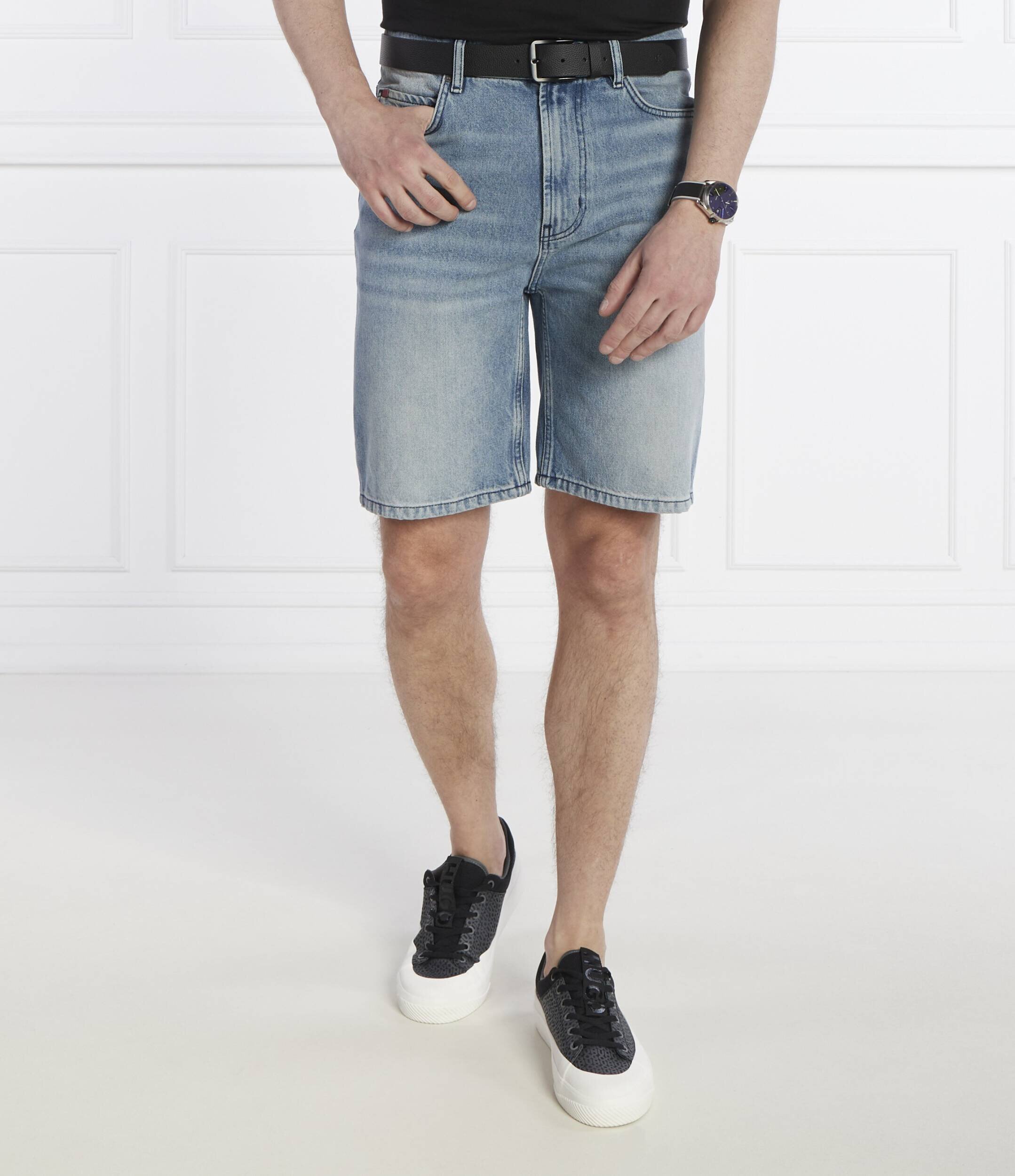 HUGO De blugi pantaloni scurți 446/S | Loose fit