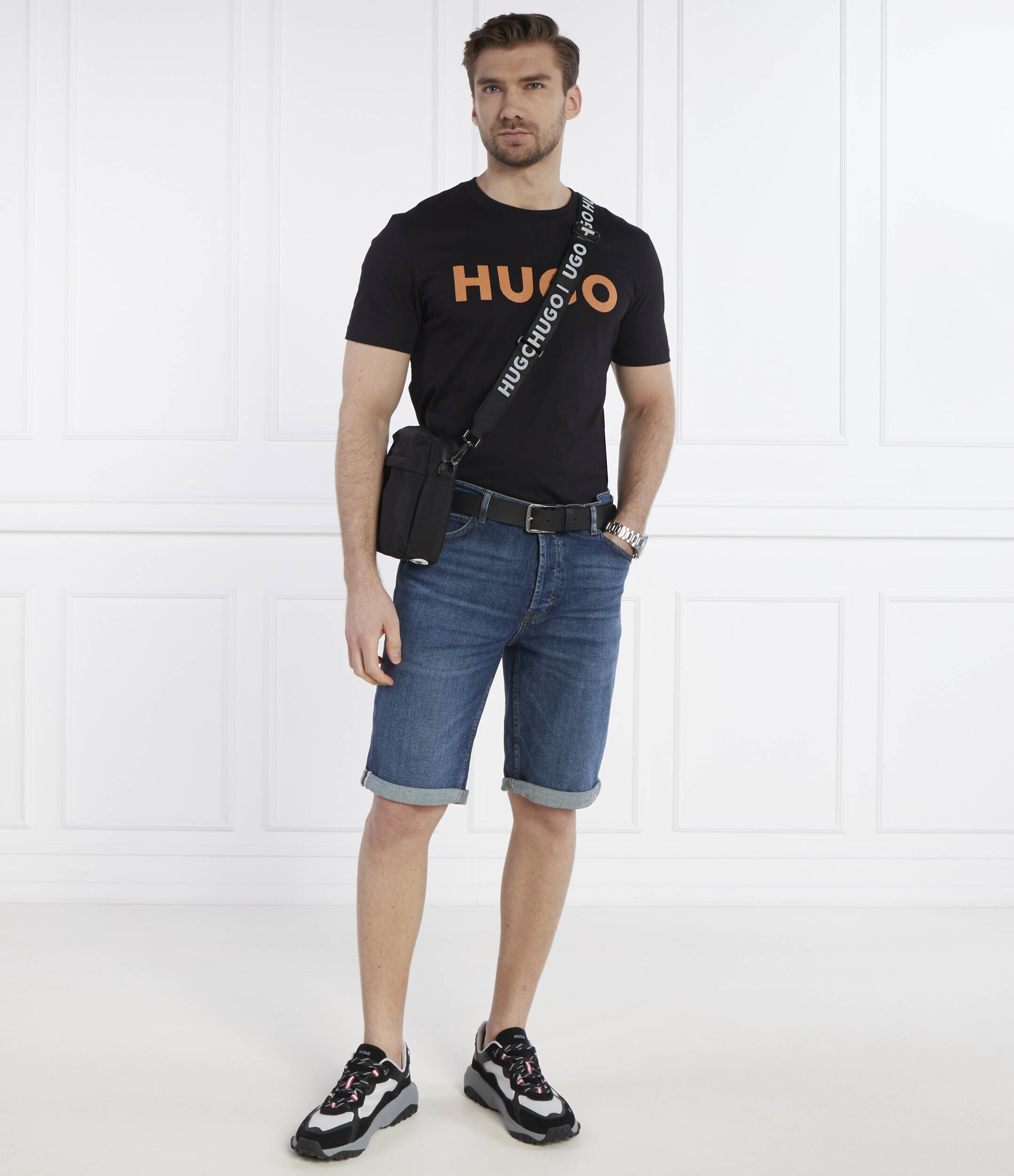 HUGO De blugi pantaloni scurți 634/S | Tapered