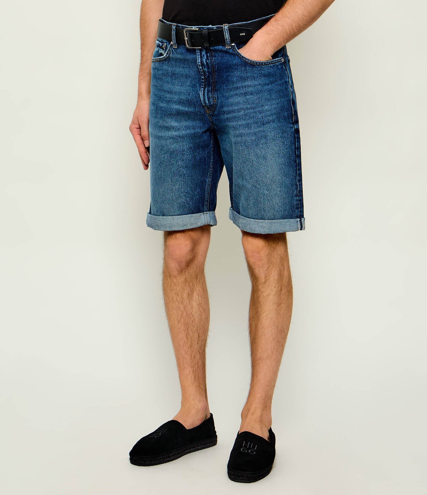 HUGO De blugi pantaloni scurți 838 | Relaxed fit