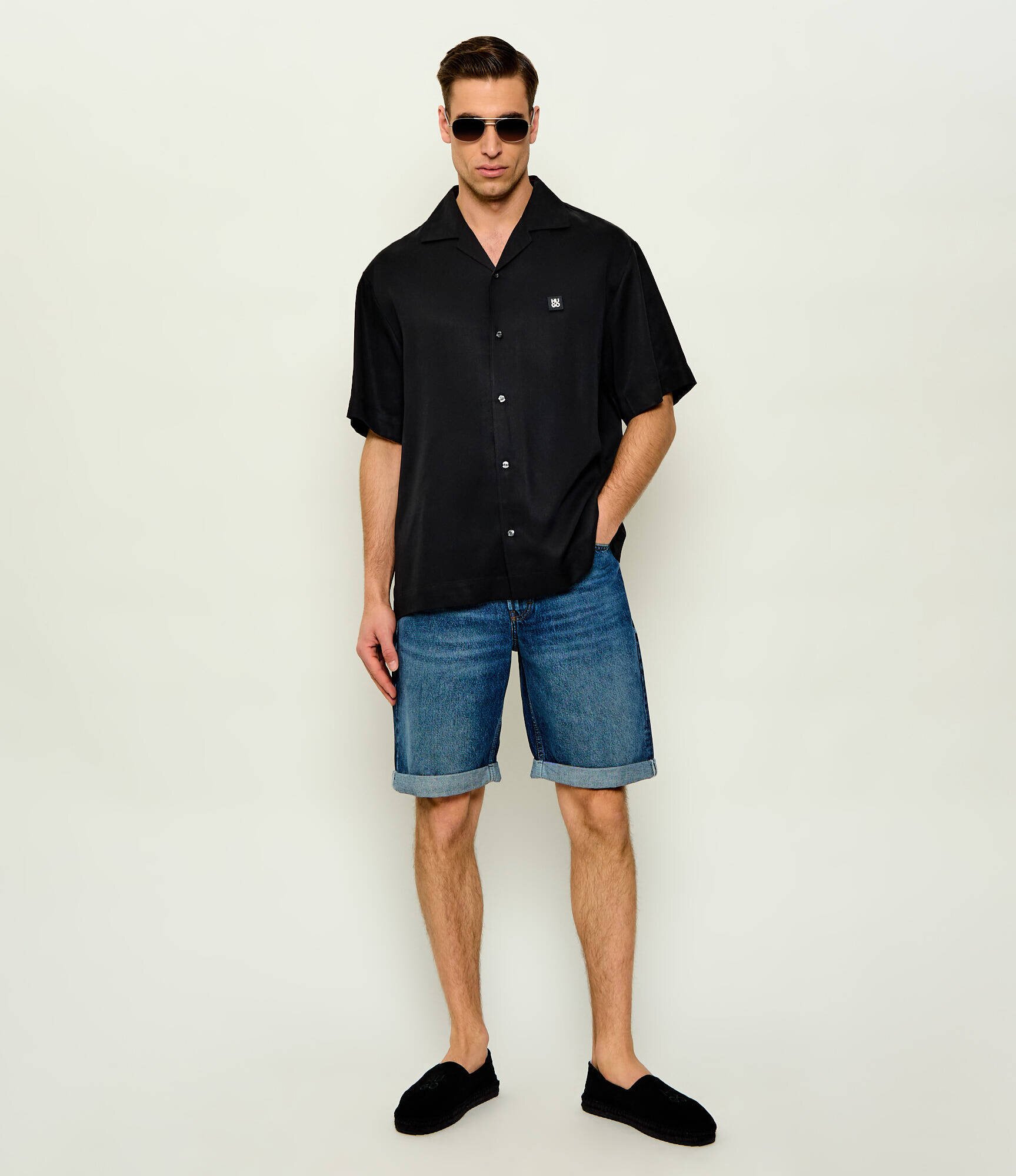 HUGO De blugi pantaloni scurți 838 | Relaxed fit