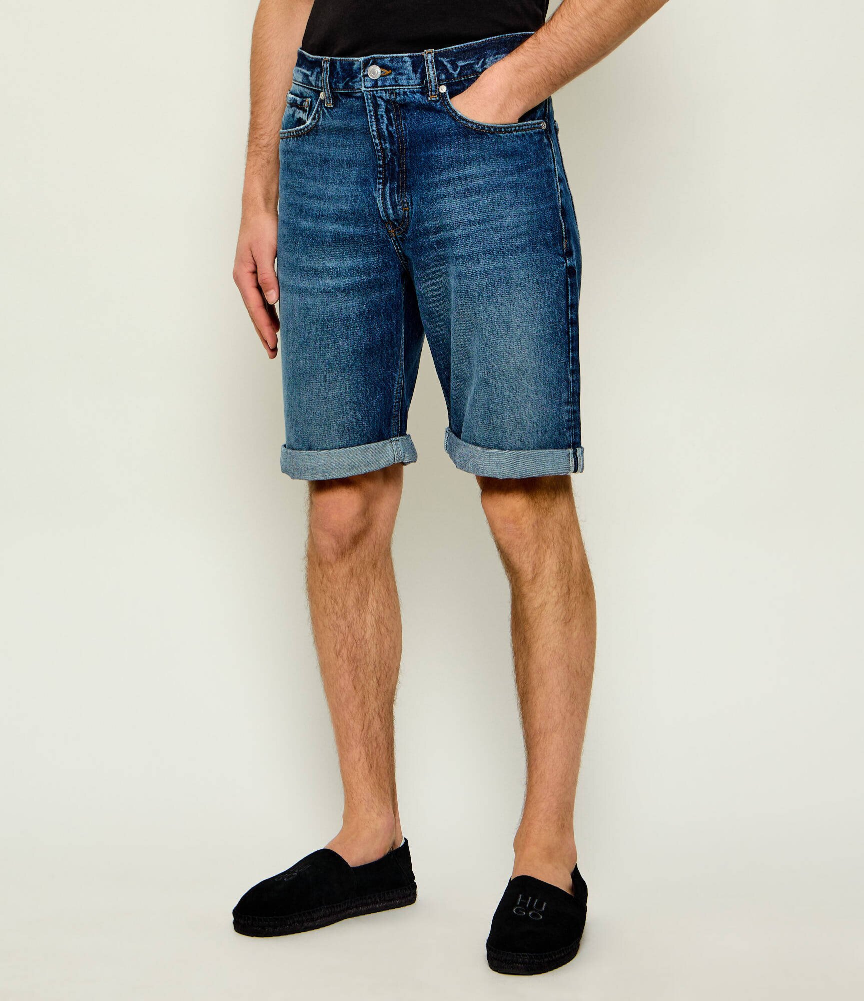HUGO De blugi pantaloni scurți 838 | Relaxed fit