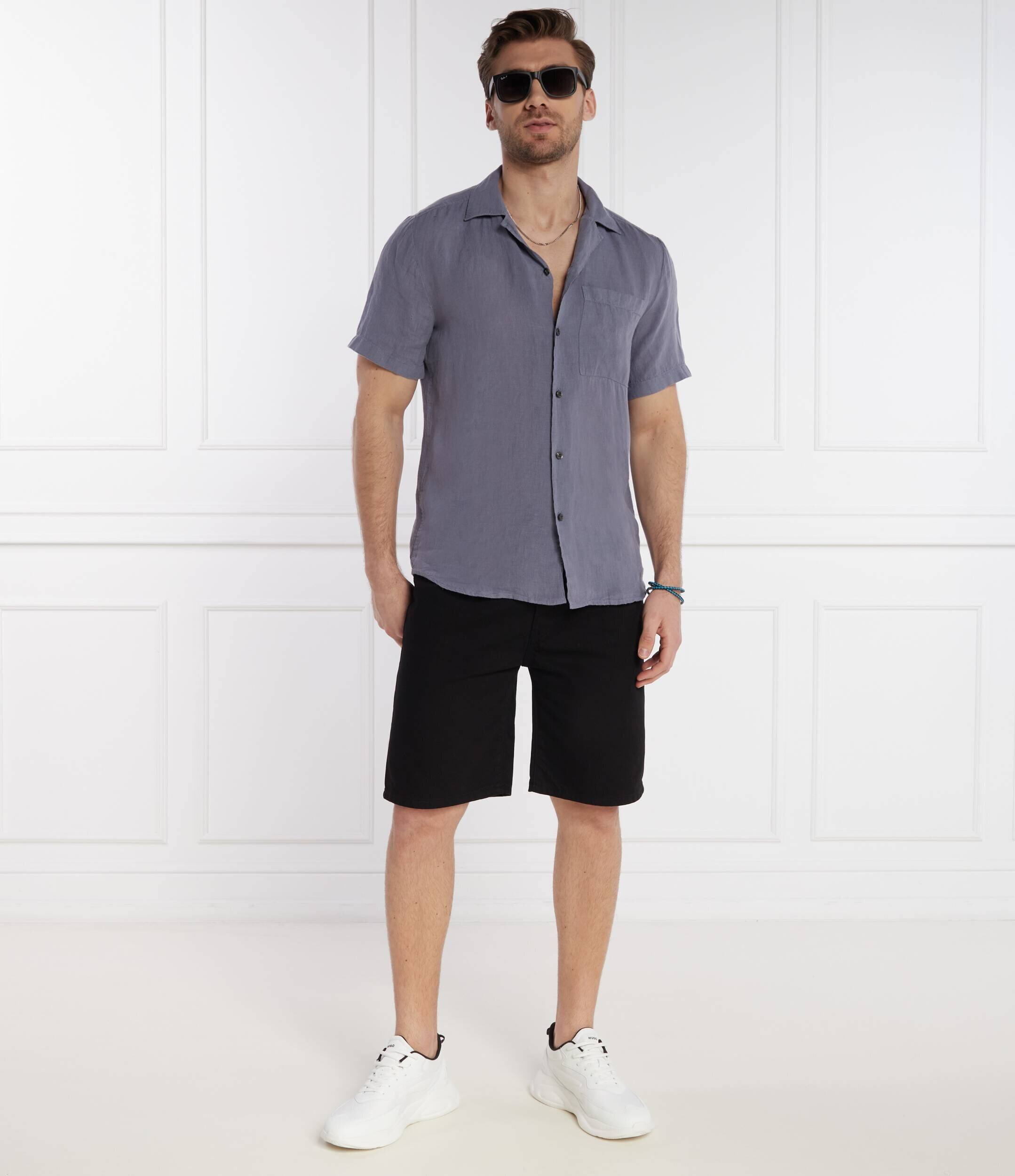 HUGO De blugi pantaloni scurți | Loose fit