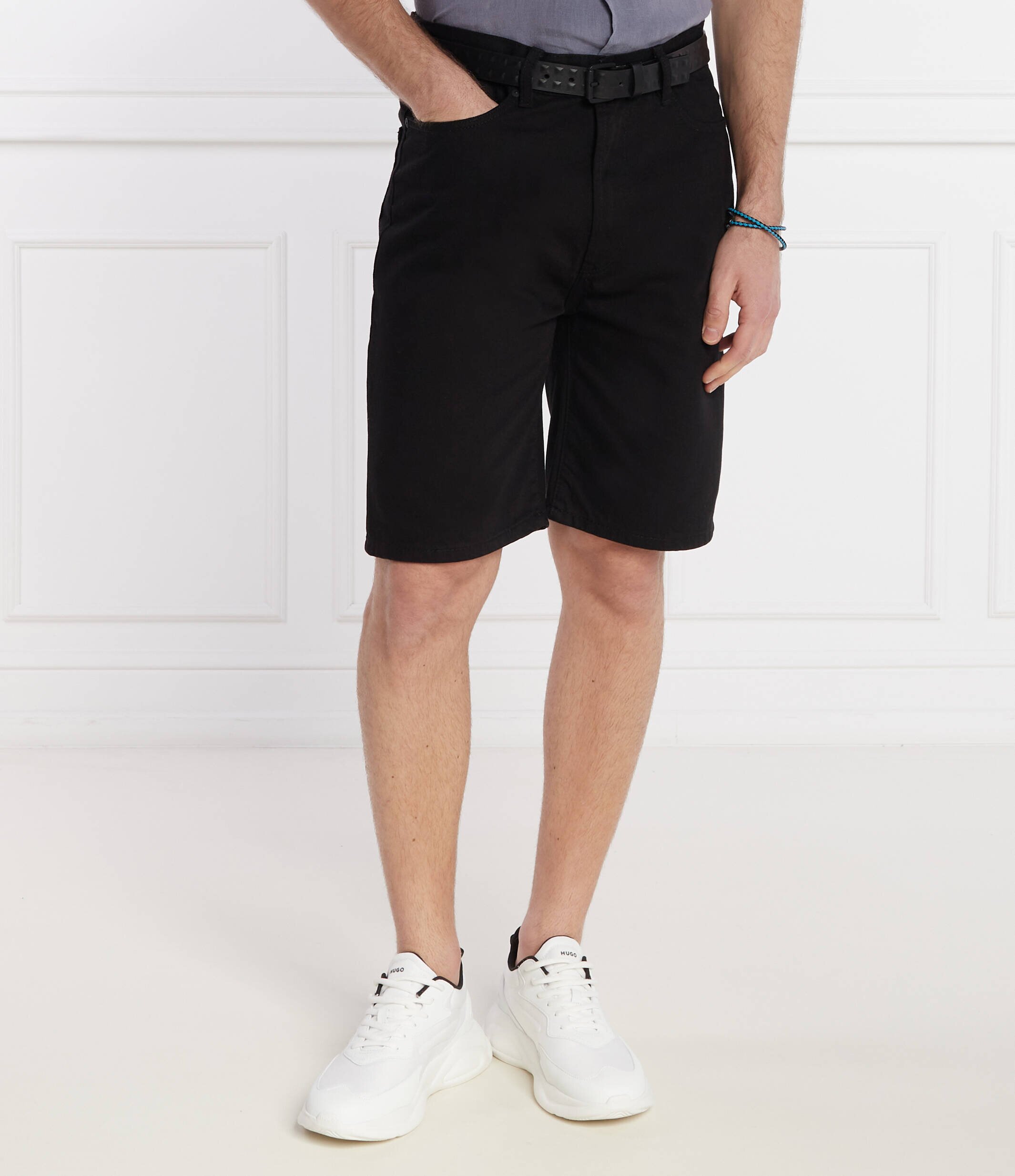 HUGO De blugi pantaloni scurți | Loose fit