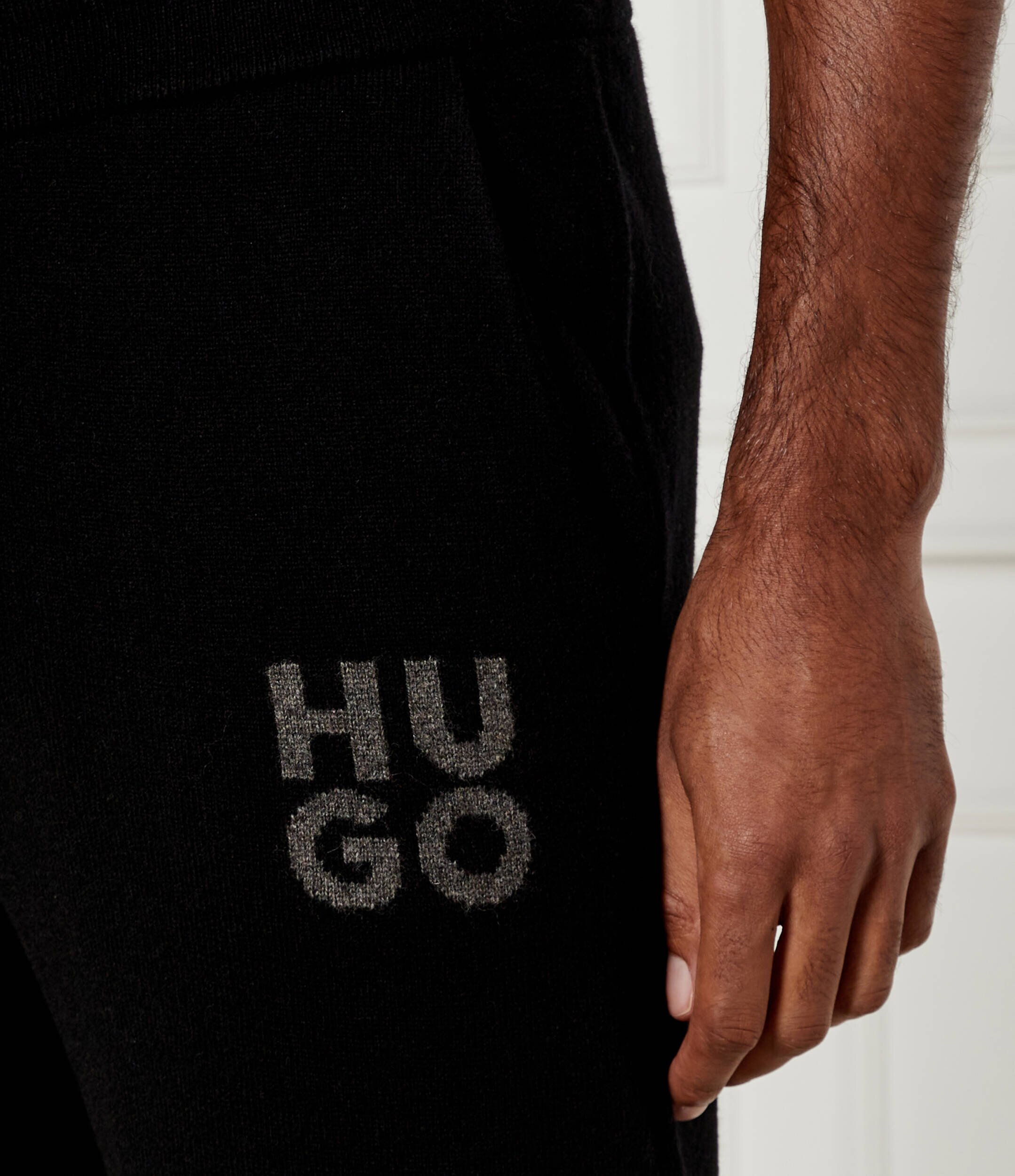 HUGO De lână pantaloni de trening San Steero-L | Loose fit