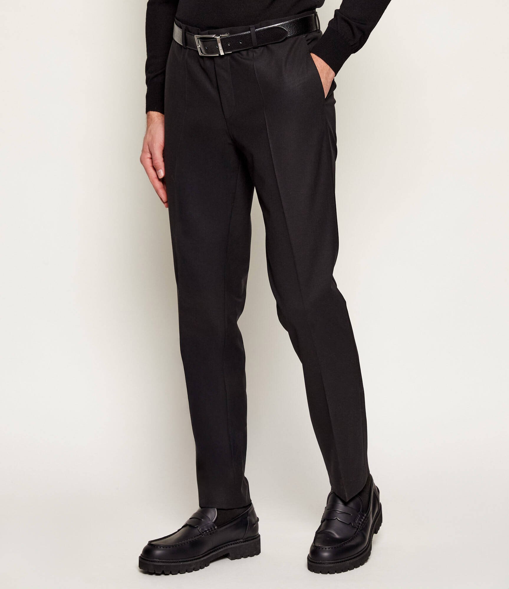 HUGO De lână pantaloni Getlin232X | Slim Fit