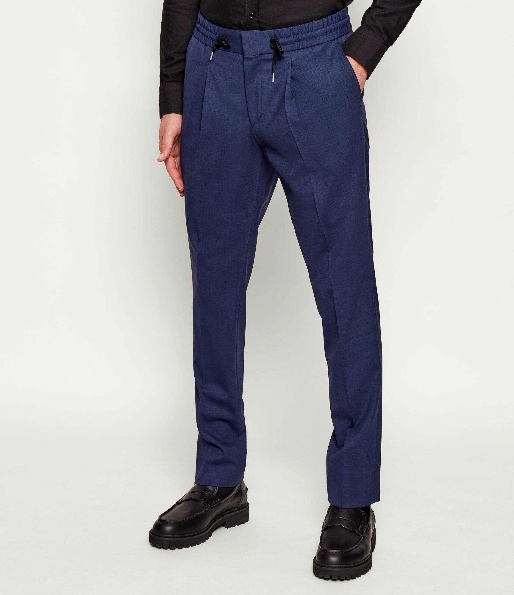 HUGO De lână pantaloni Getlin251F3 | Slim Fit