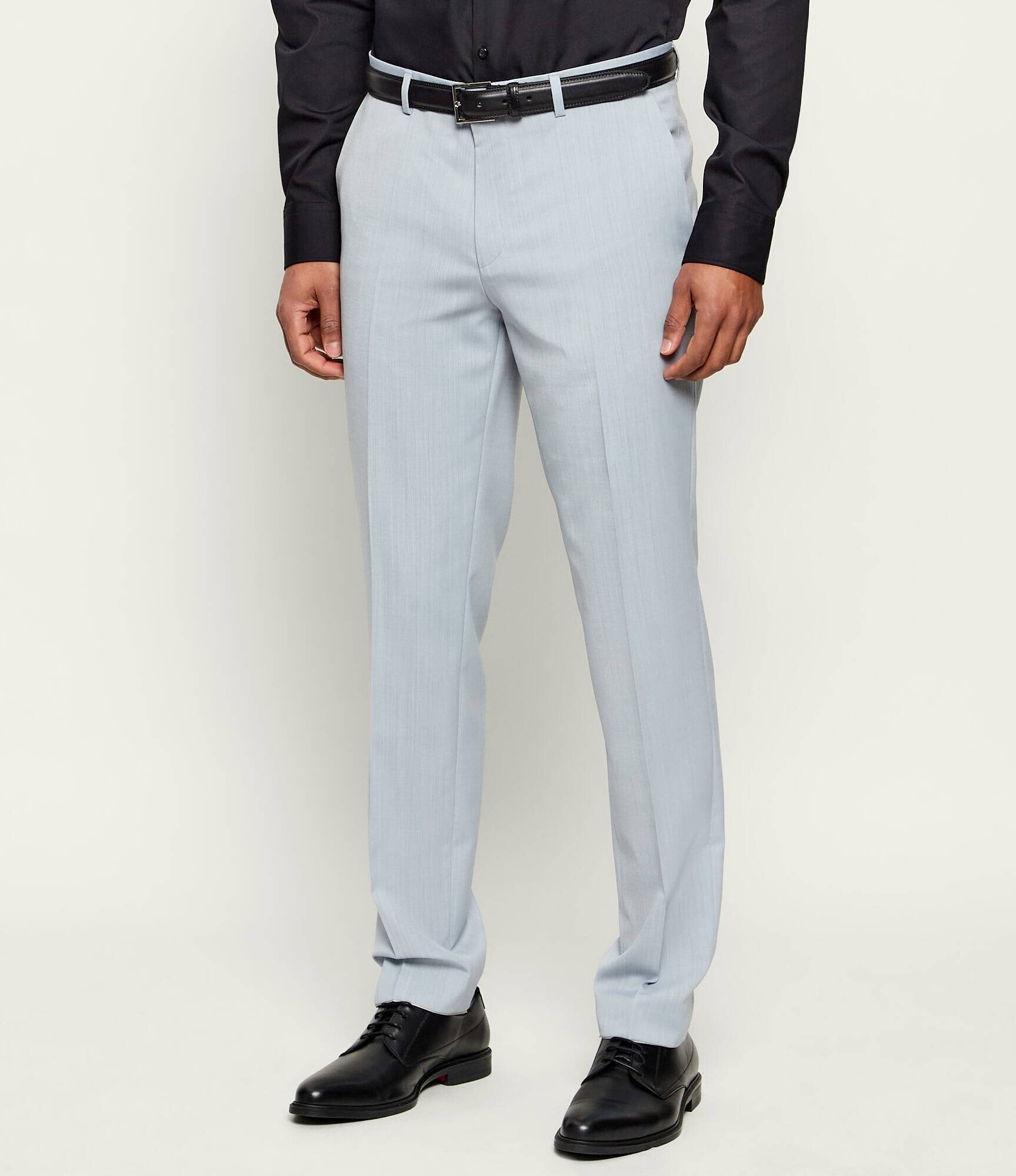 HUGO De lână pantaloni Hesten253X | Extra slim fit