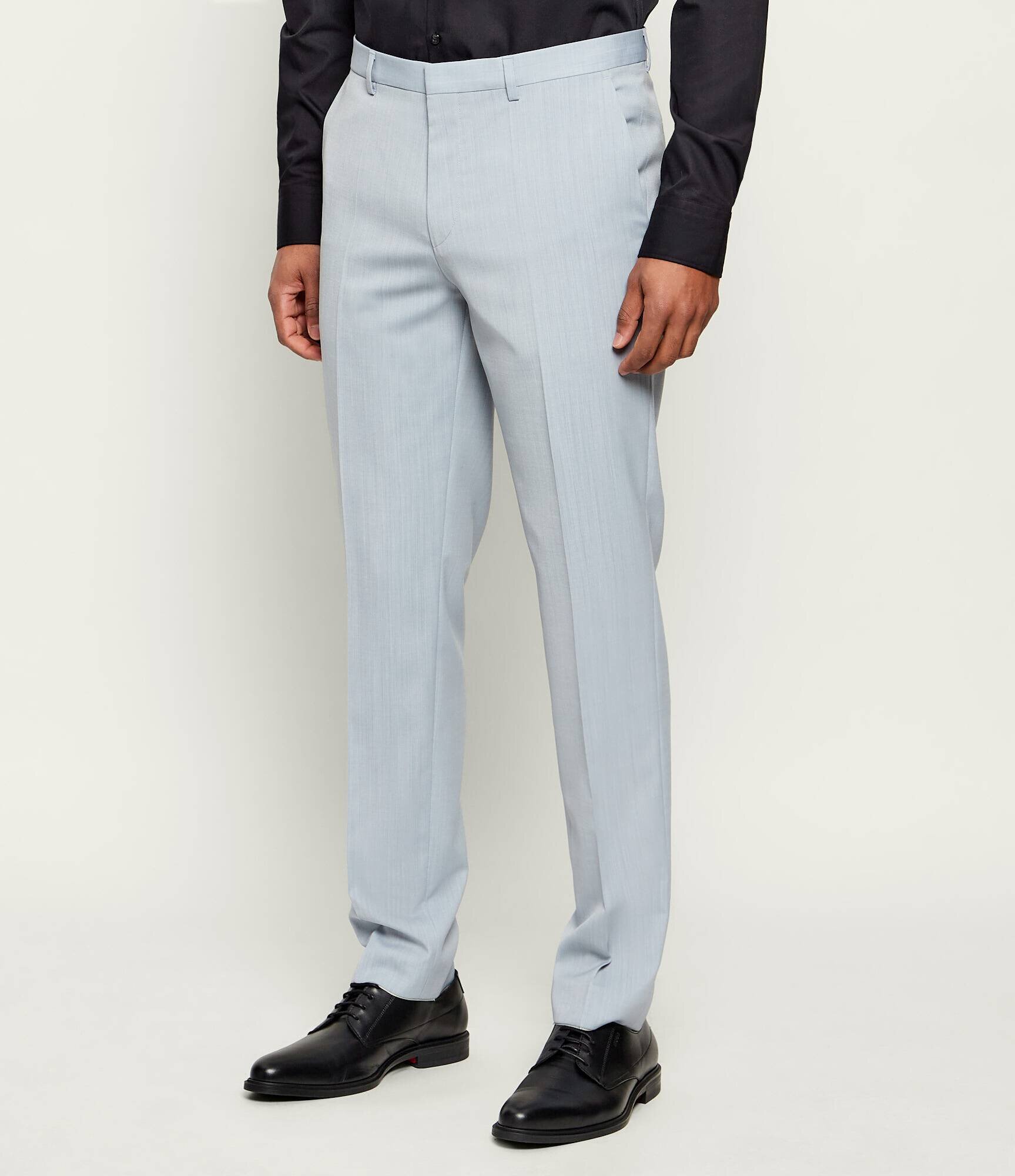 HUGO De lână pantaloni Hesten253X | Extra slim fit