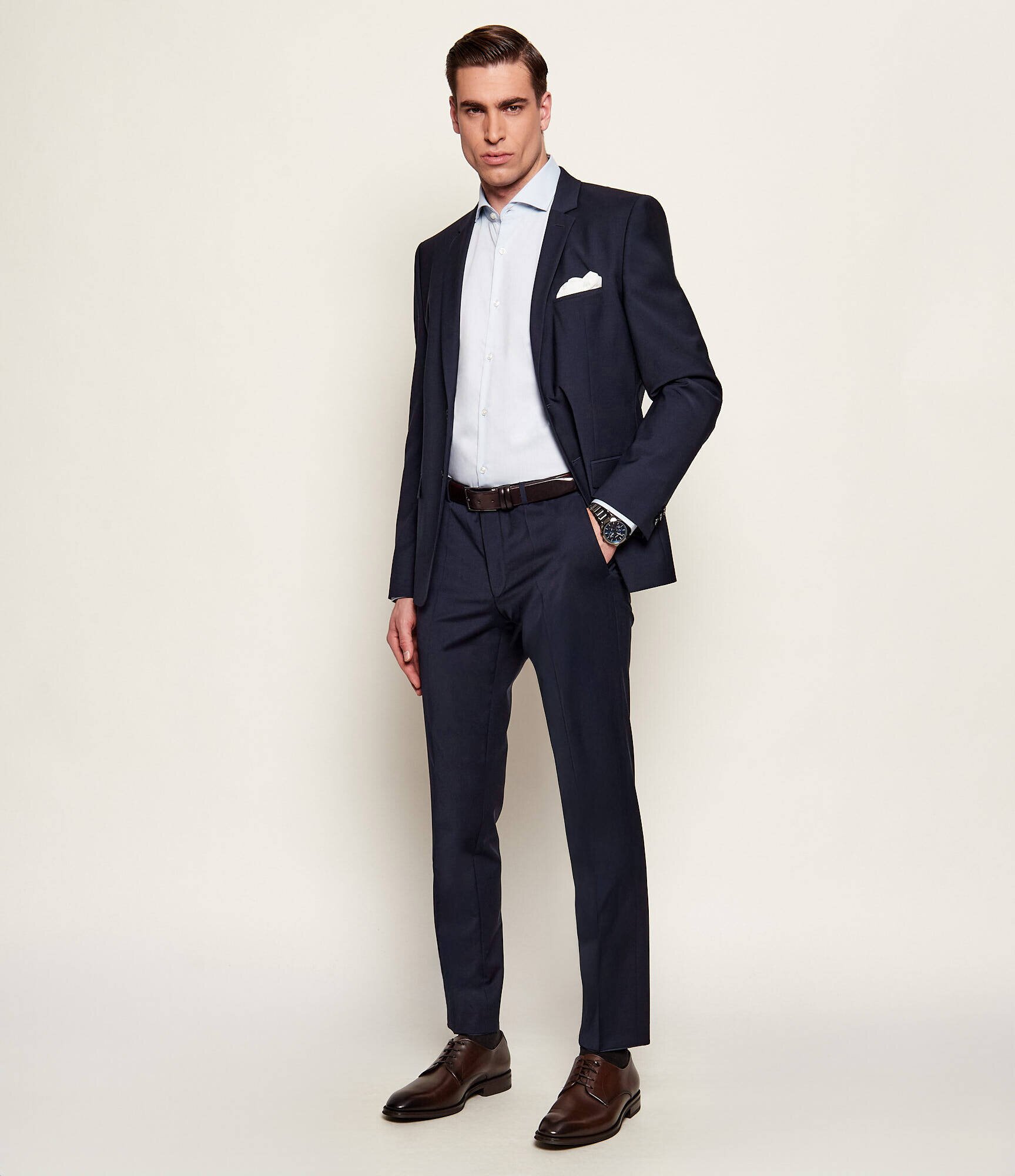 HUGO de lână pantaloni hestenm204x | extra slim fit