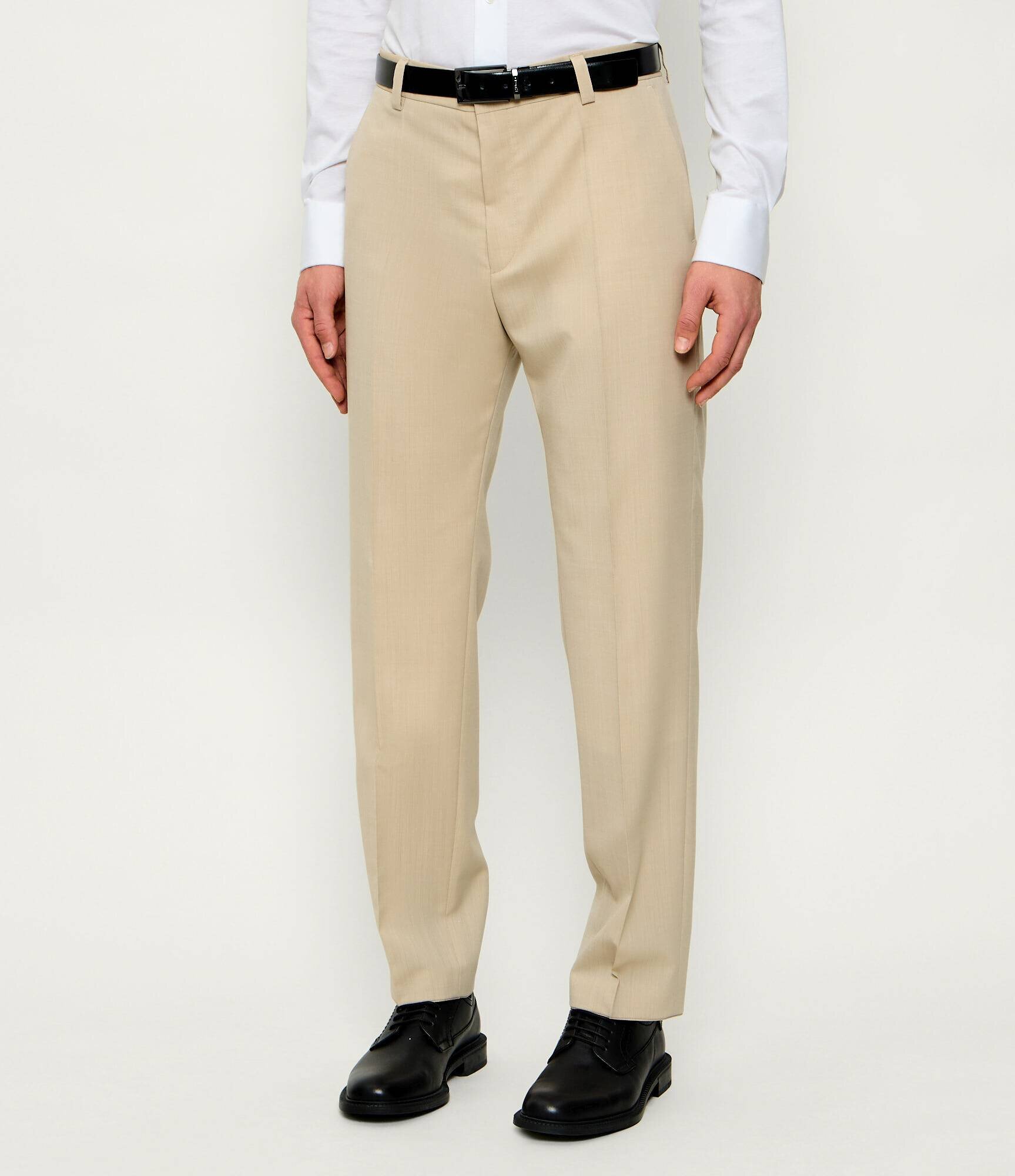 HUGO De lână pantaloni Teagan231X | regular fit