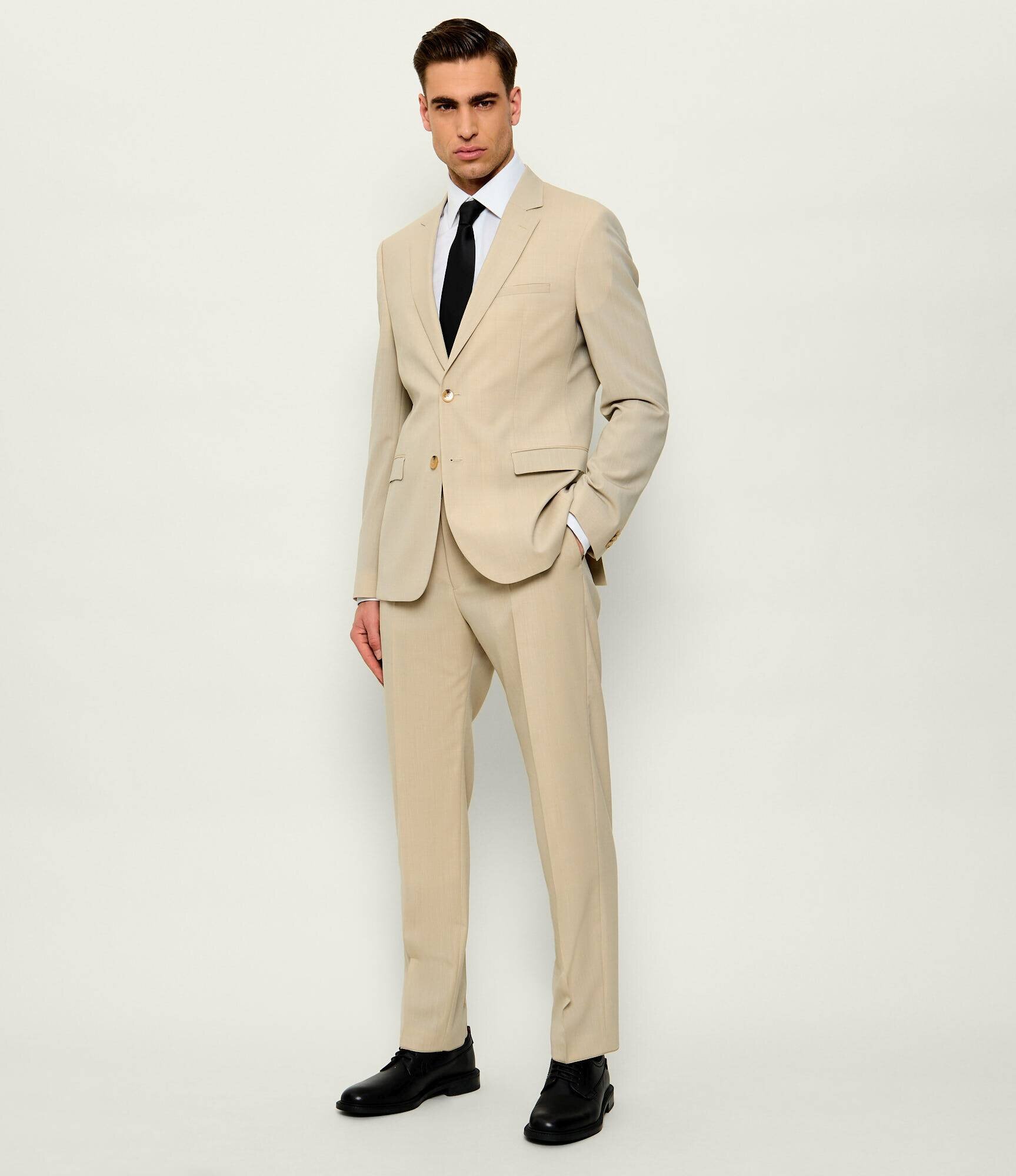 HUGO De lână pantaloni Teagan231X | regular fit