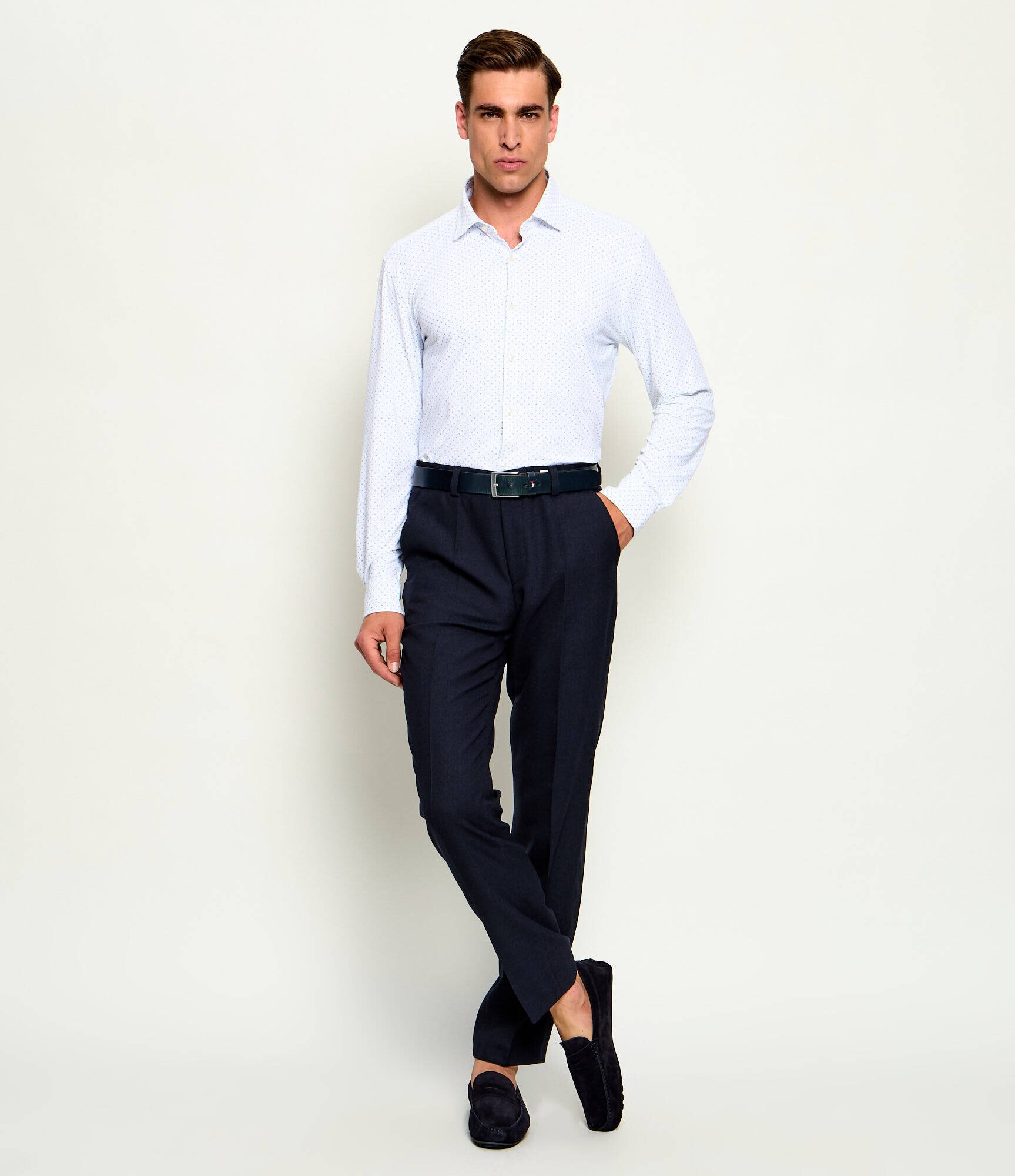 HUGO De lână pantaloni Tom263E2X | Modern fit