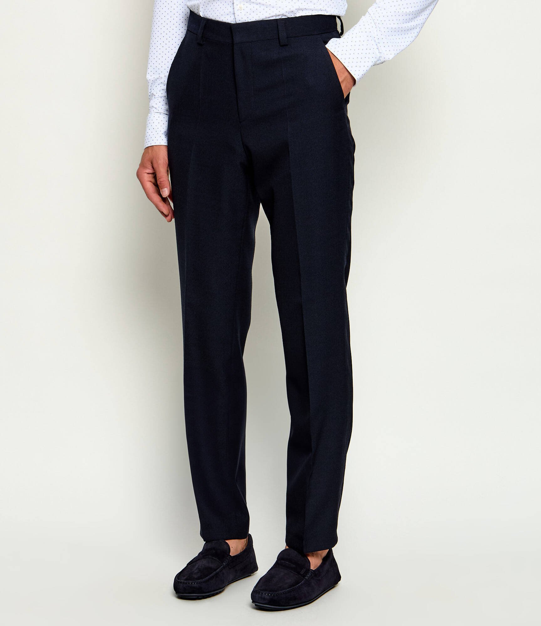 HUGO De lână pantaloni Tom263E2X | Modern fit