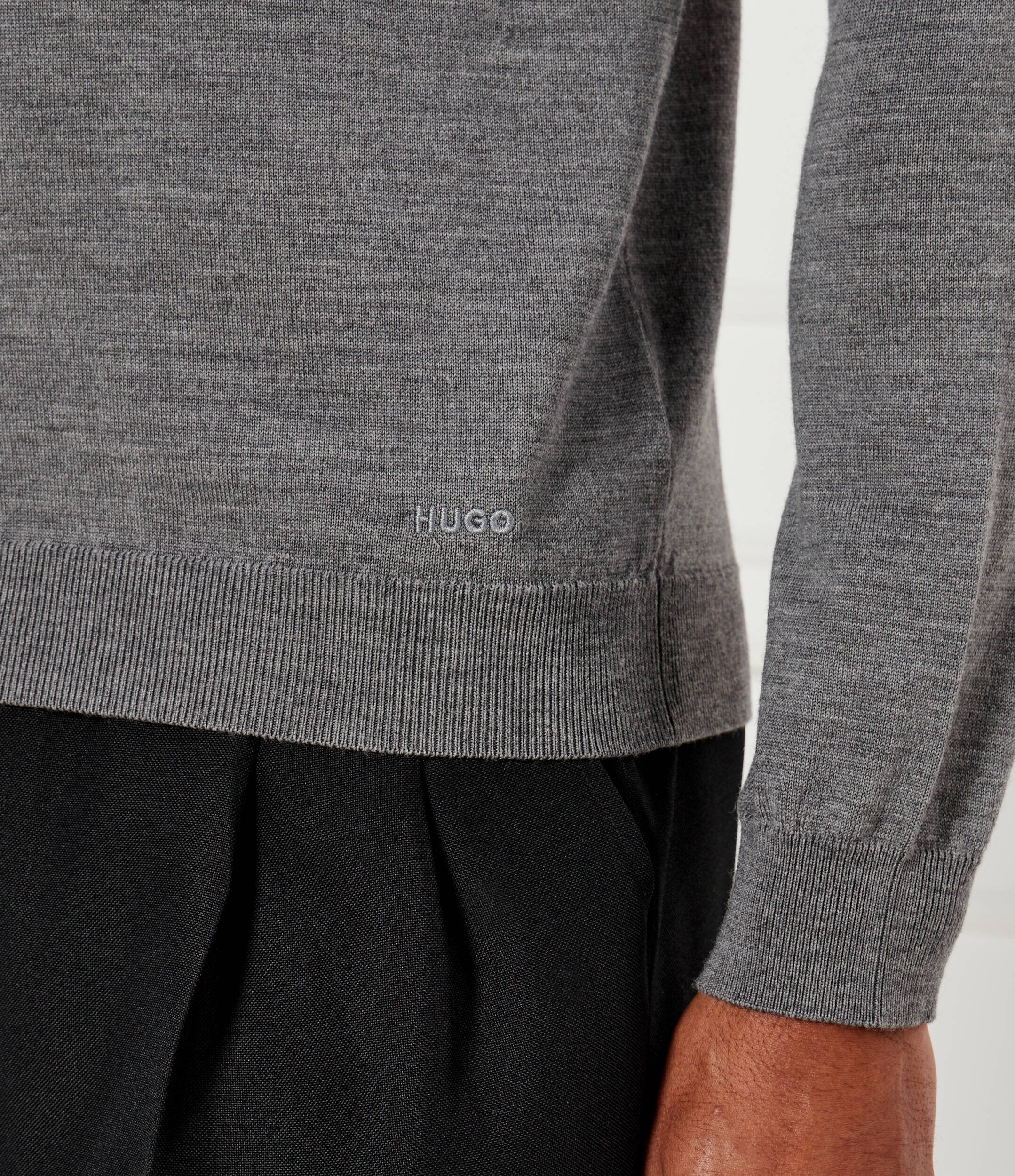 HUGO De lână pulover San Cedric-M1 | Regular Fit