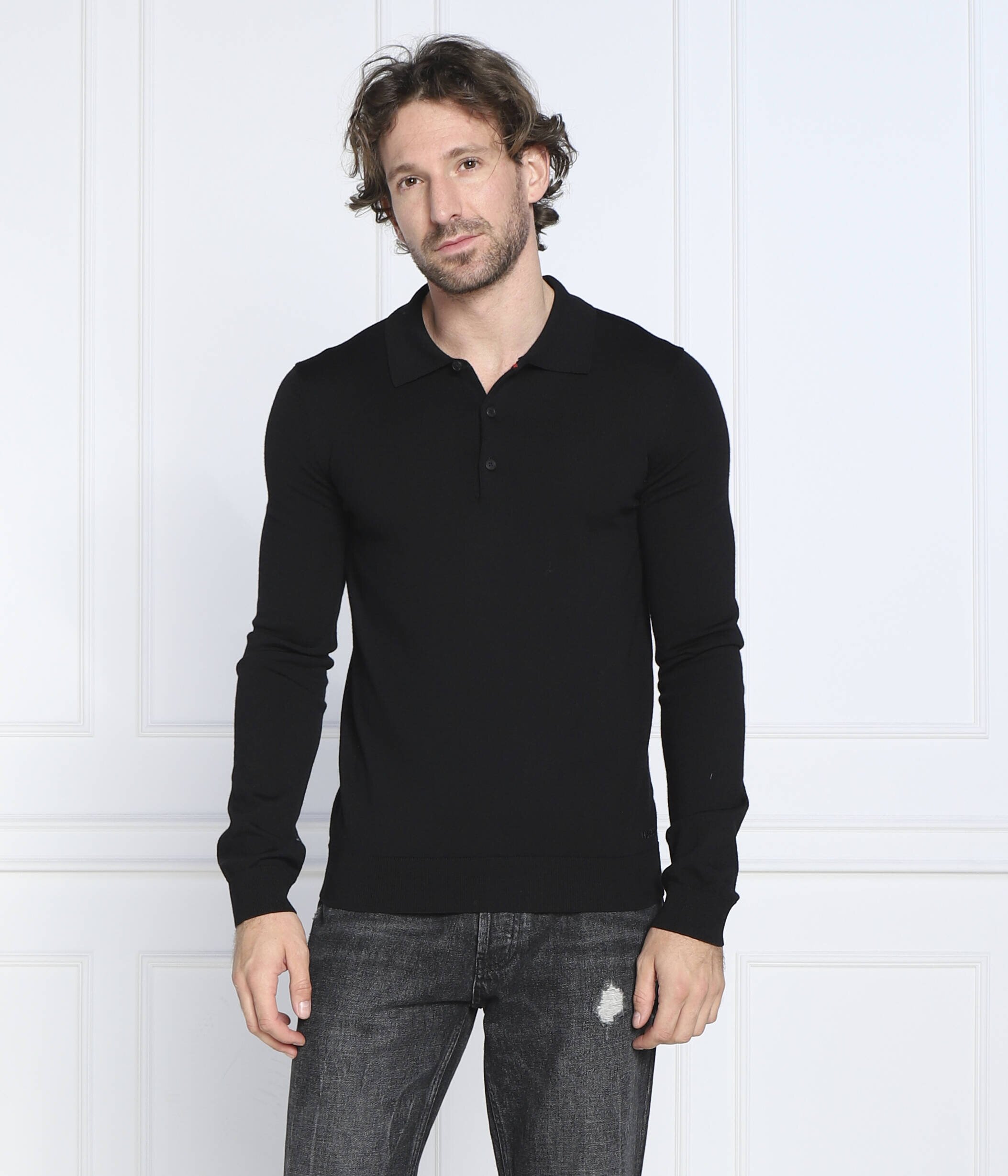 HUGO De lână pulover San Pepe | Slim Fit