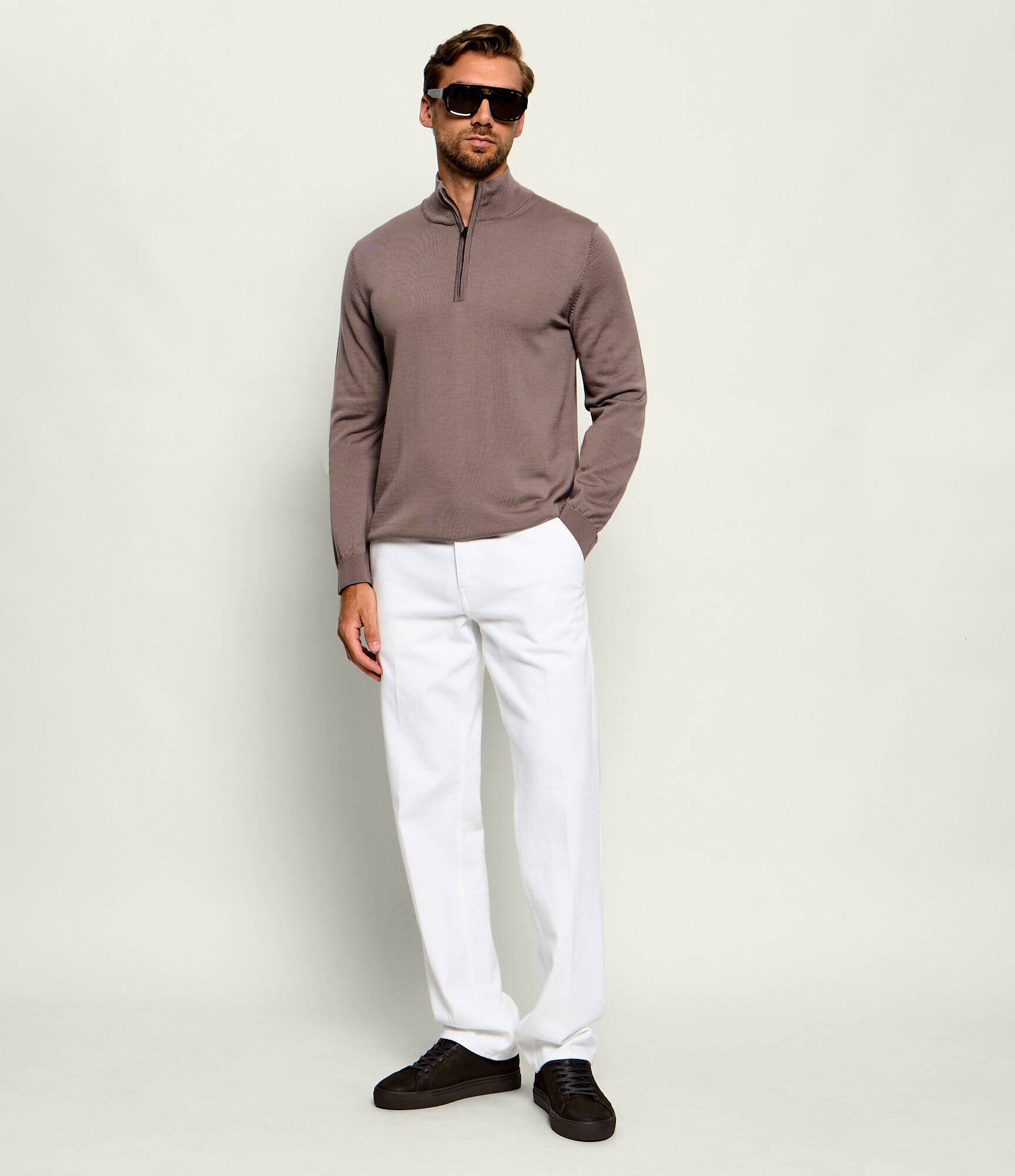 HUGO De lână pulover San Quirin-M | regular fit