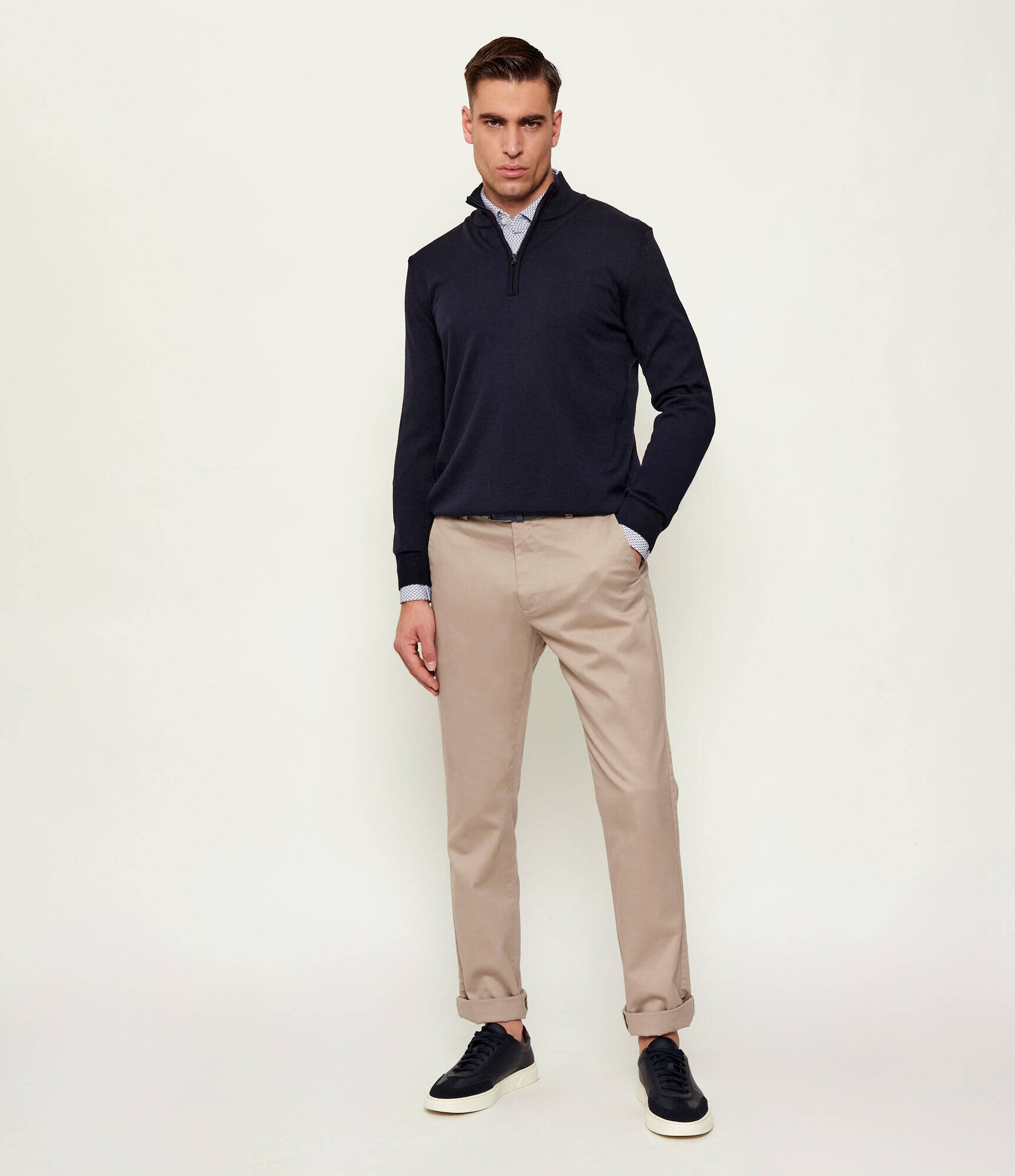 HUGO De lână pulover San Quirin-M | regular fit