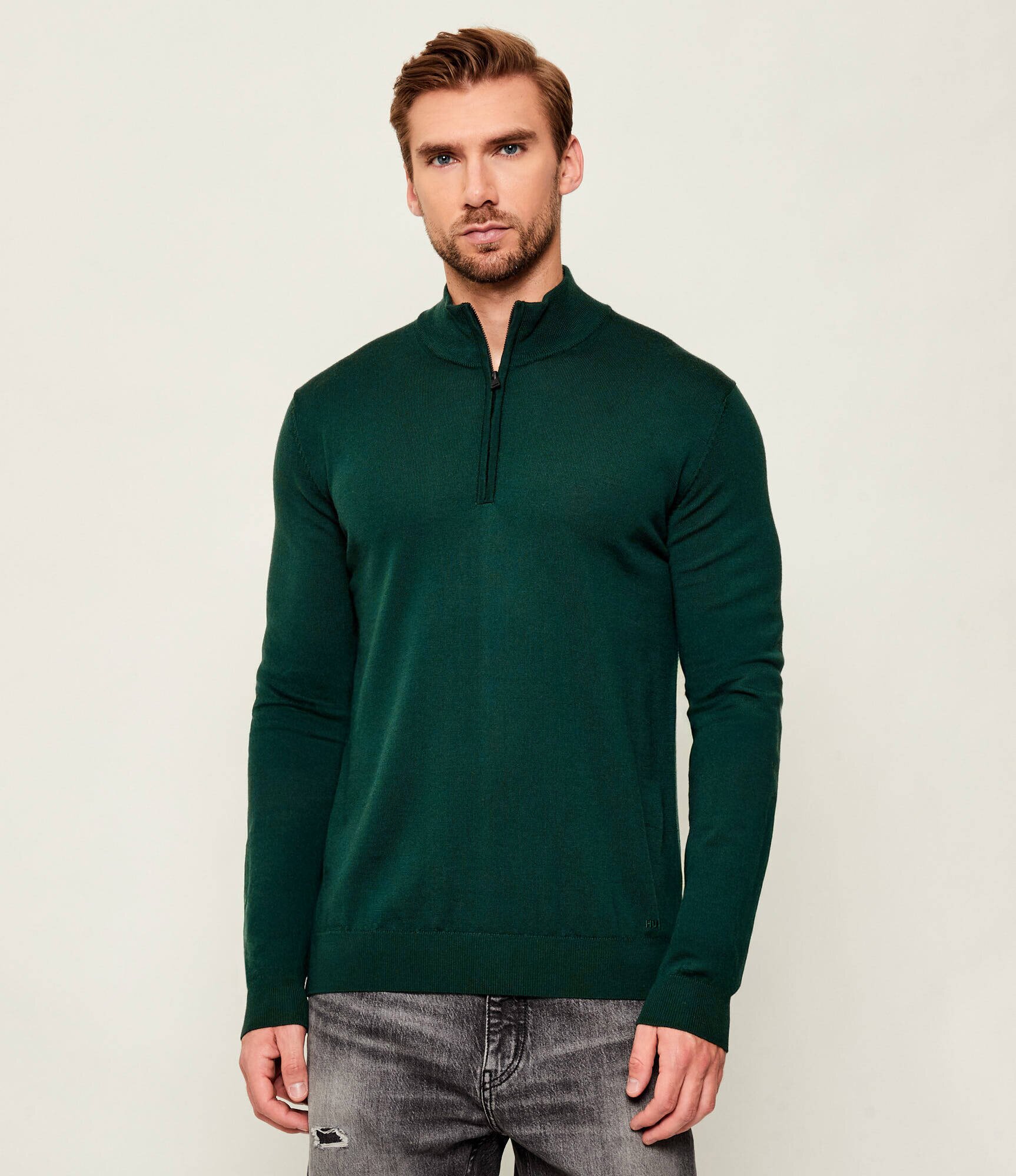 HUGO De lână pulover San Quirin-M | regular fit