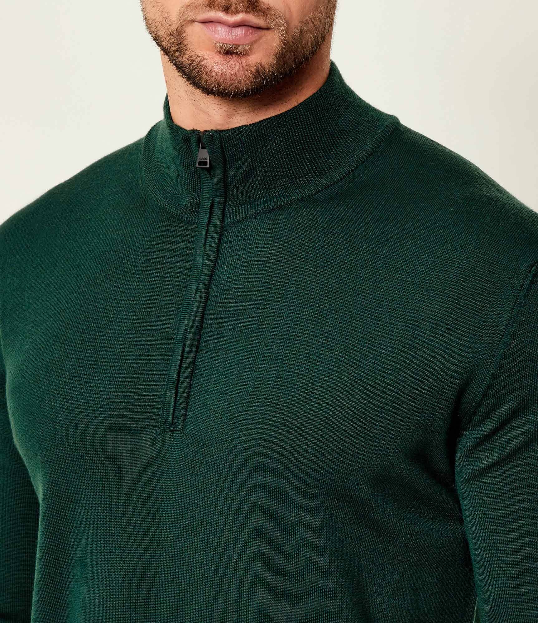 HUGO De lână pulover San Quirin-M | regular fit