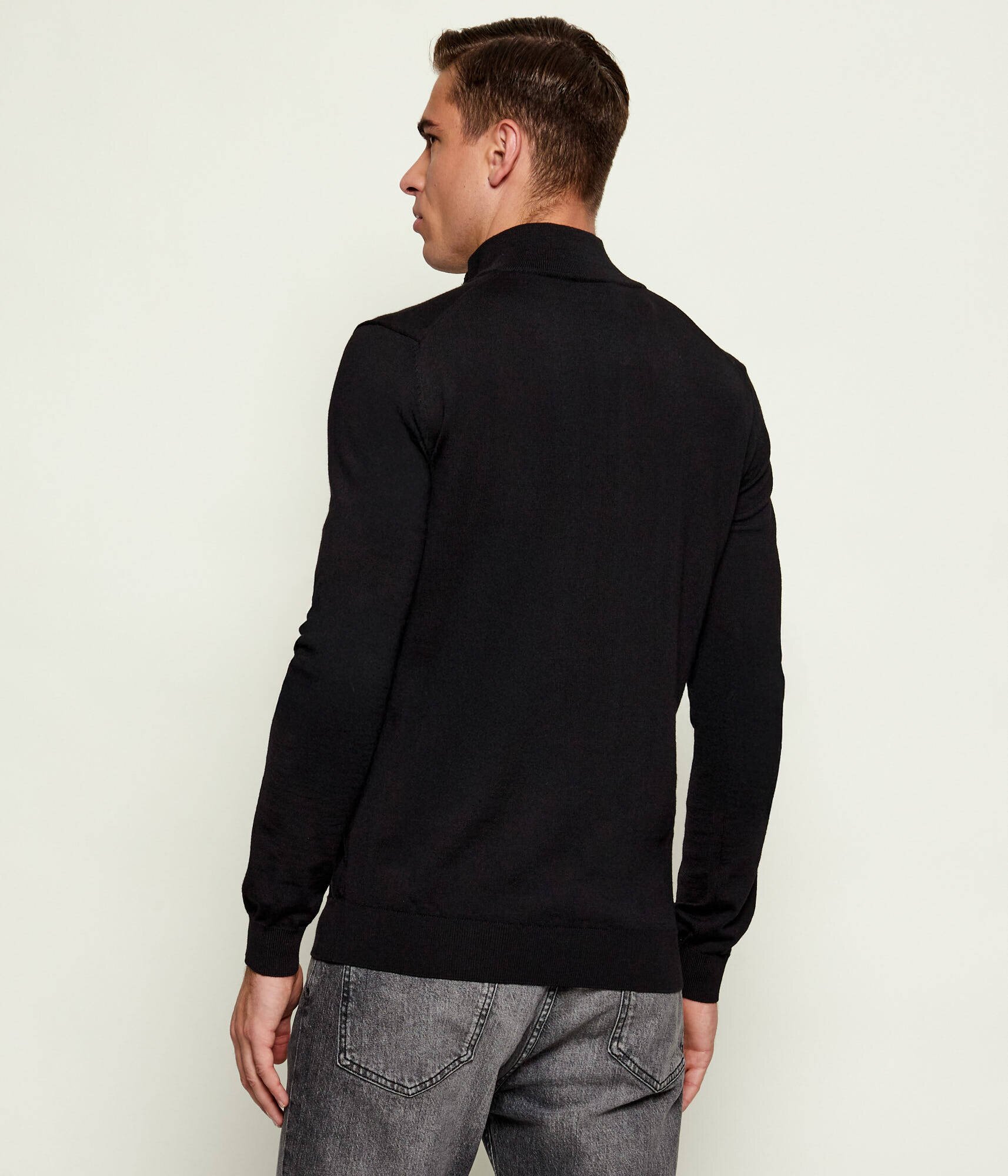 HUGO De lână pulover San Quirin-M | regular fit