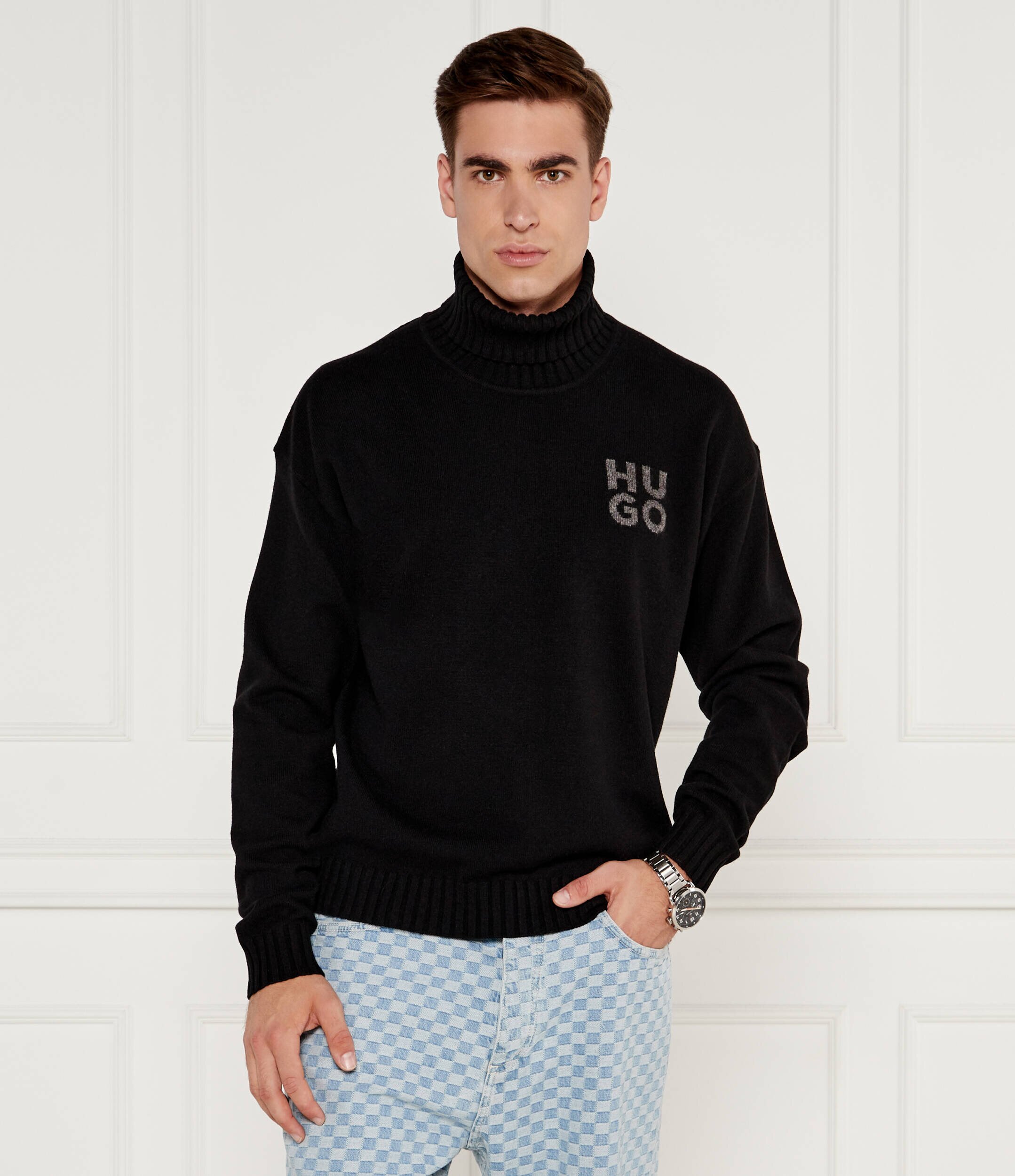 HUGO De lână pulover San Toby-L | Relaxed fit