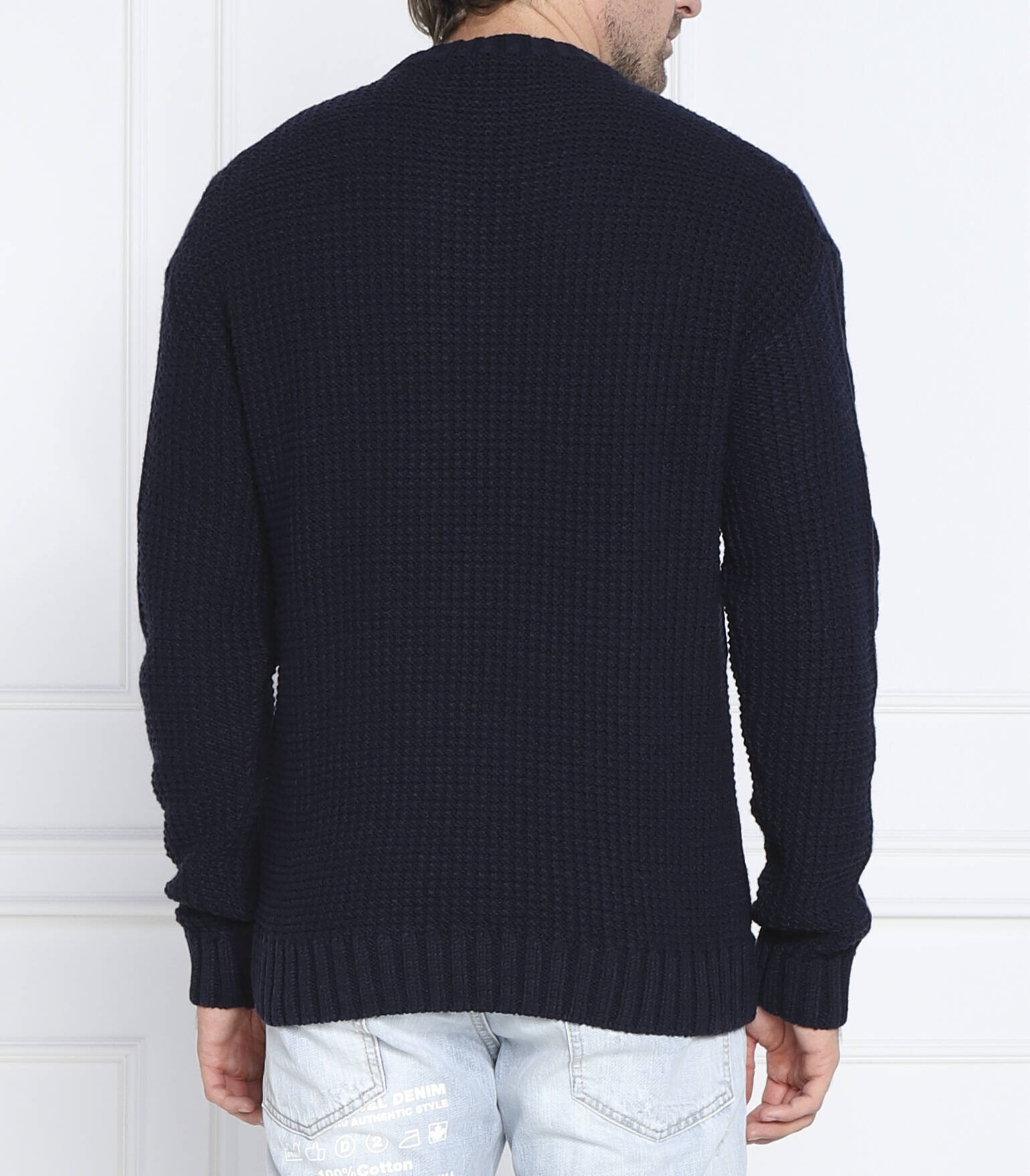 HUGO de lână pulover scablito | regular fit