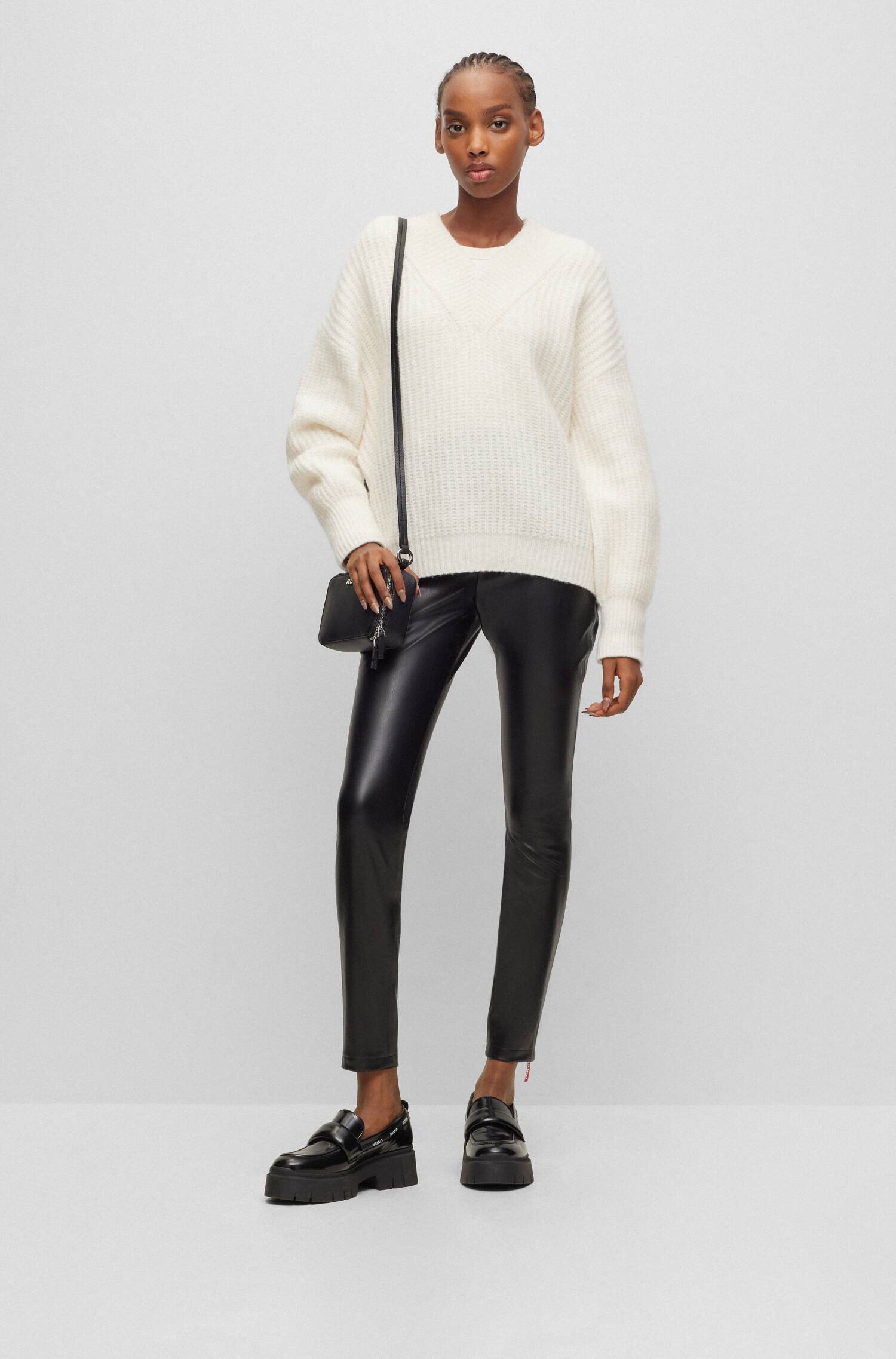 HUGO De lână pulover Sesamia | Oversize fit