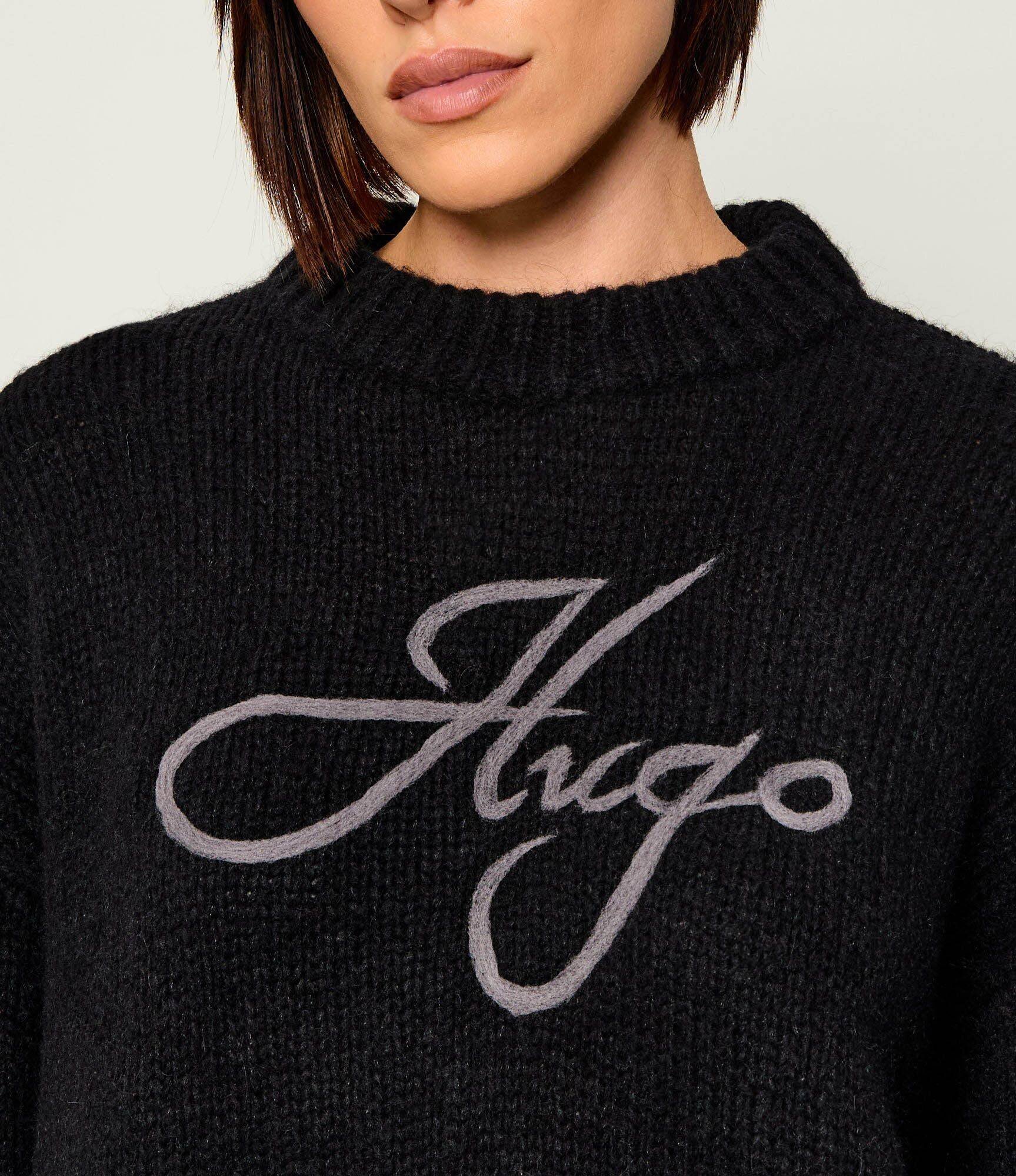 HUGO De lână pulover Sloguinny | Oversize fit