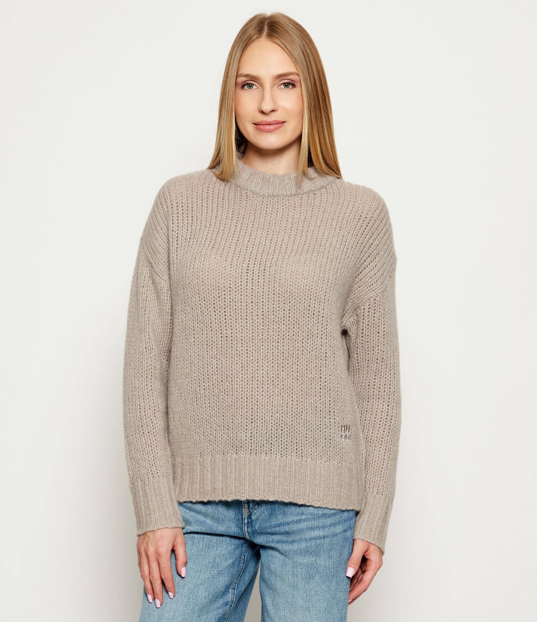 HUGO De lână pulover Sloossy | Oversize fit