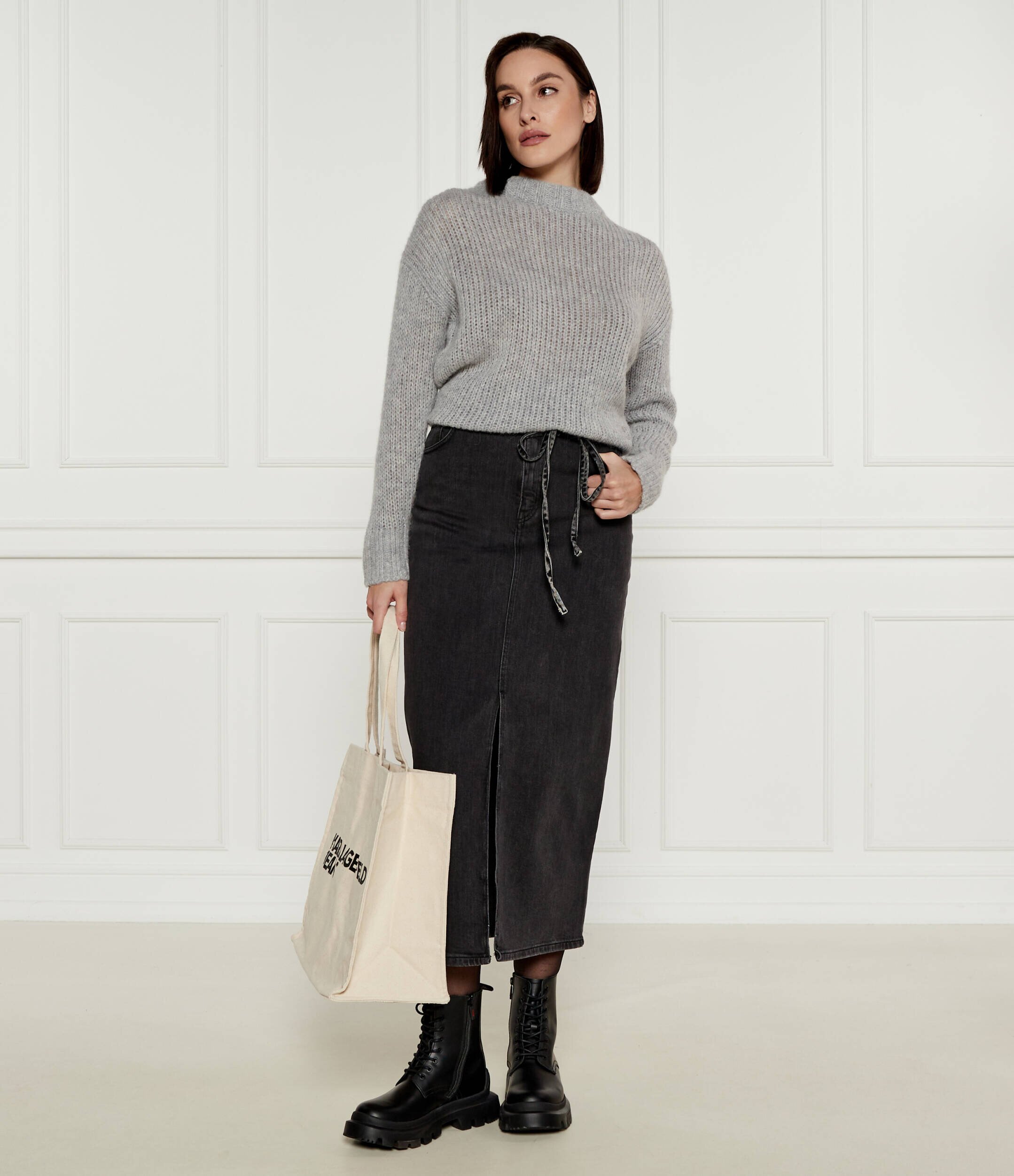 HUGO De lână pulover Sloossy | Oversize fit