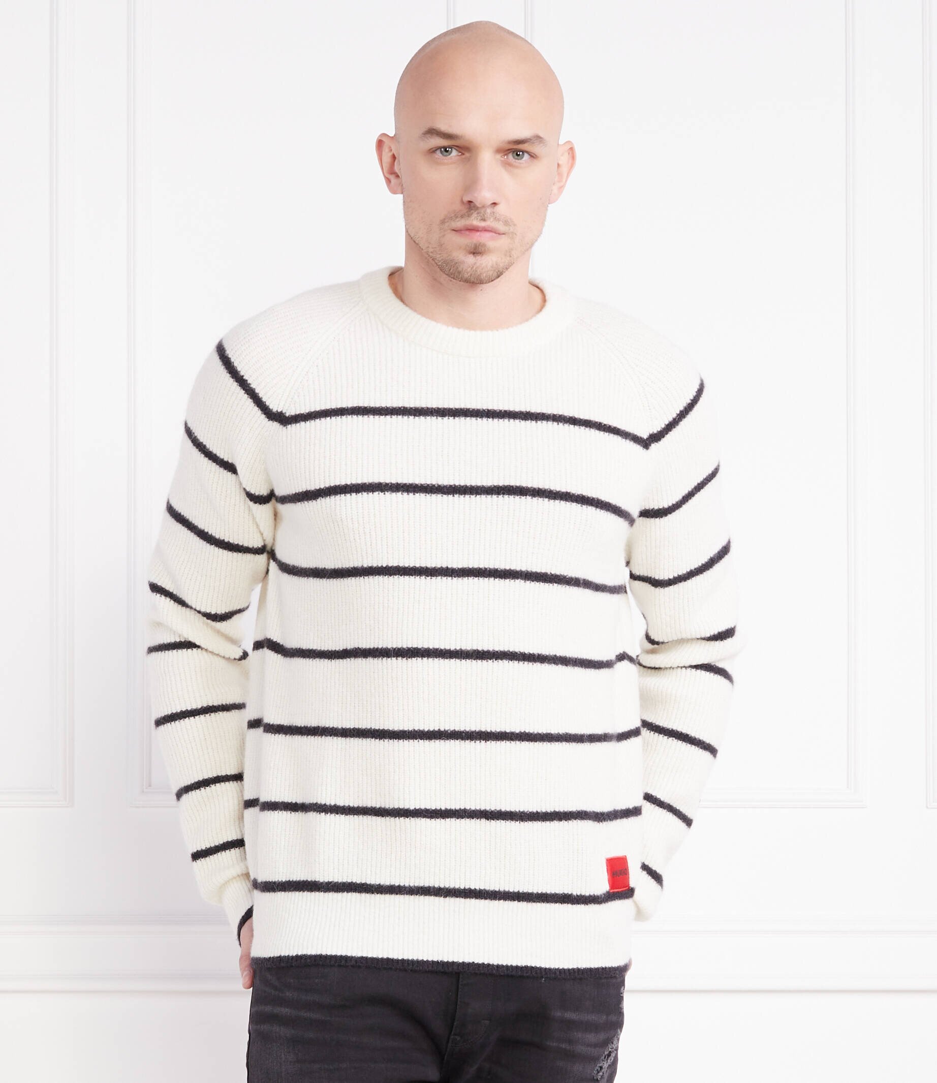 HUGO de lână pulover stom | regular fit |