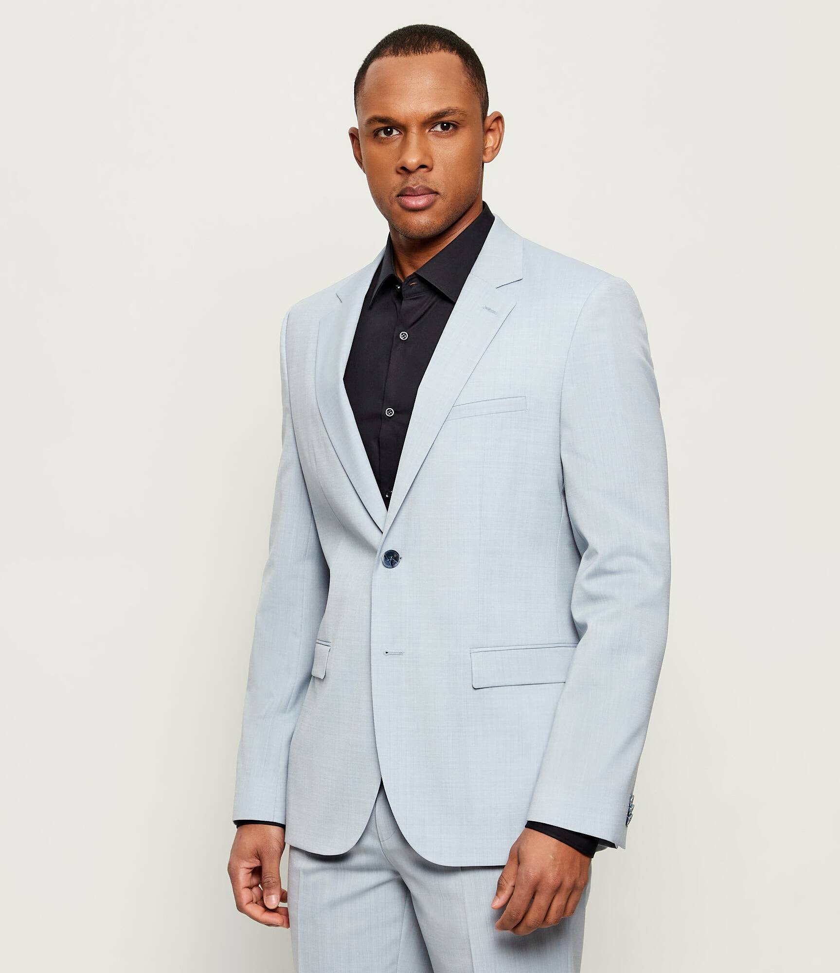 HUGO De lână sacou Arti253X | Extra slim fit