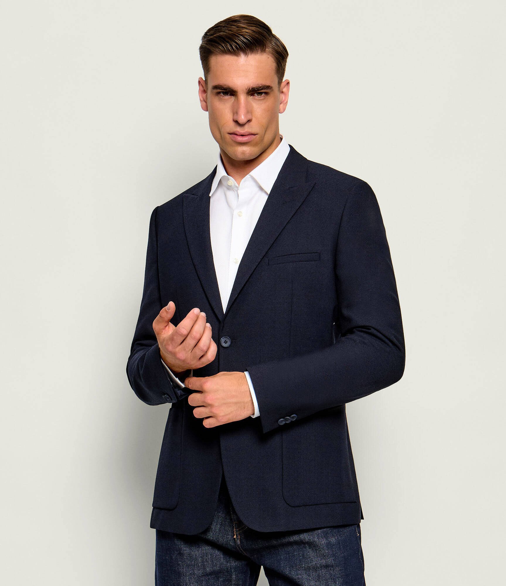 HUGO De lână sacou Arti261F2X | Extra slim fit
