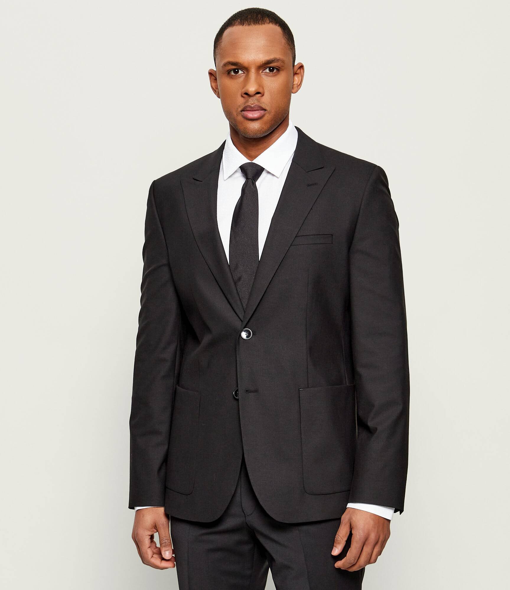 HUGO De lână sacou Arti261F2X | Extra slim fit