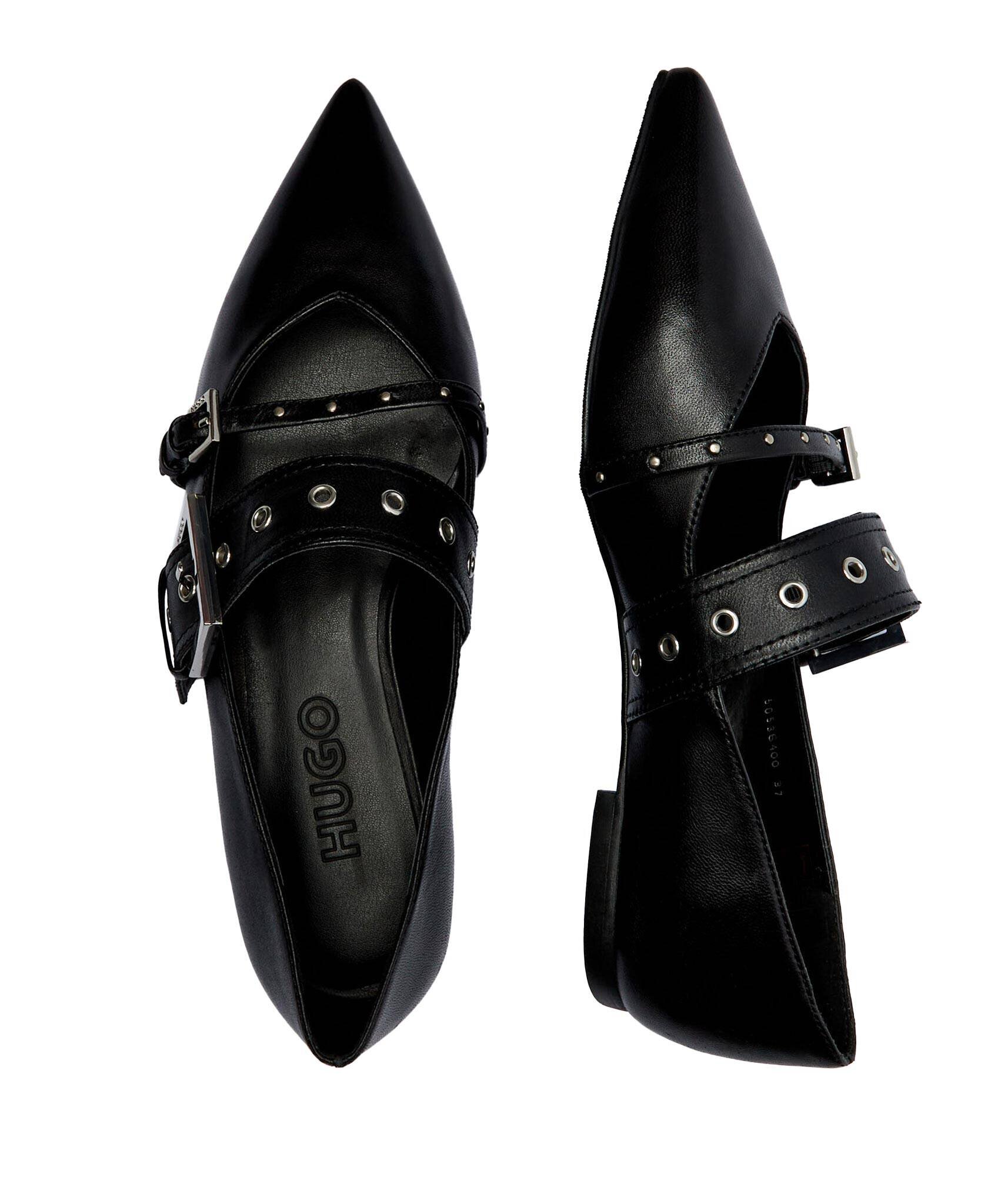 HUGO De piele balerini Maridia_Ball_BKNA