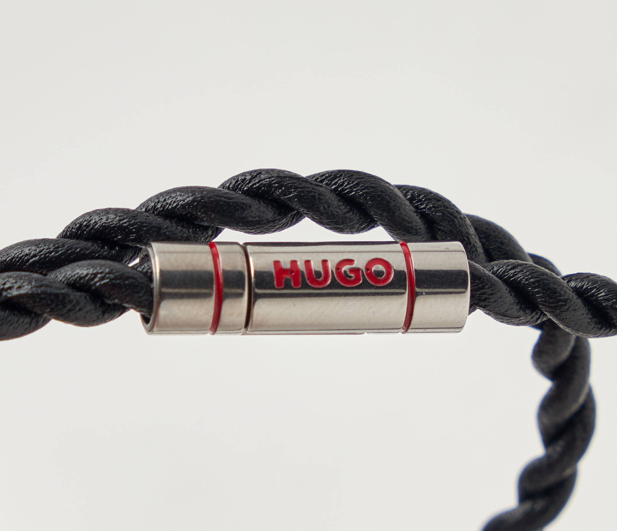 HUGO De piele brățară E-DOUBLEBRAID4-BRA