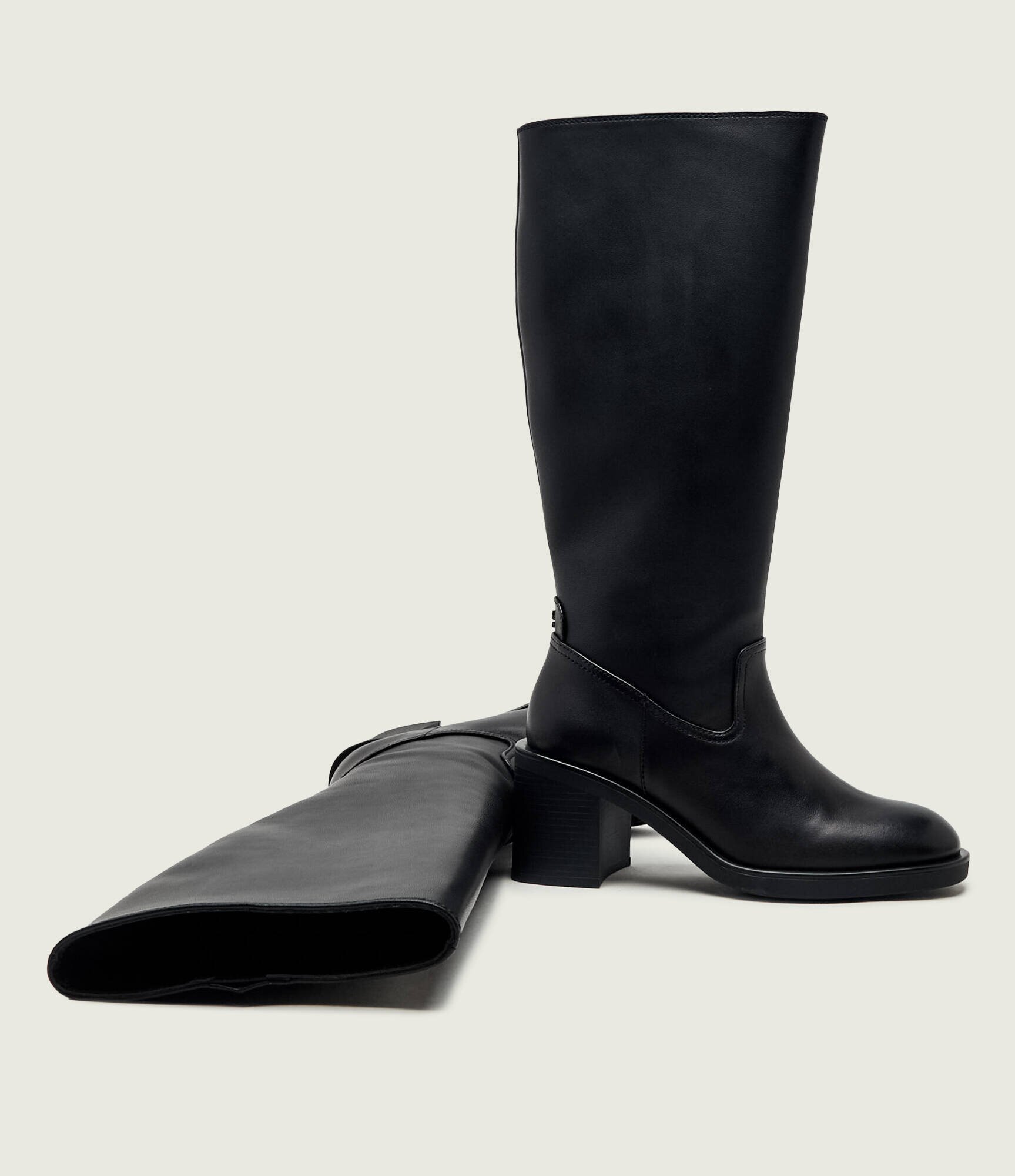 HUGO De piele cizme cu toc Nalie_Boot_shlt