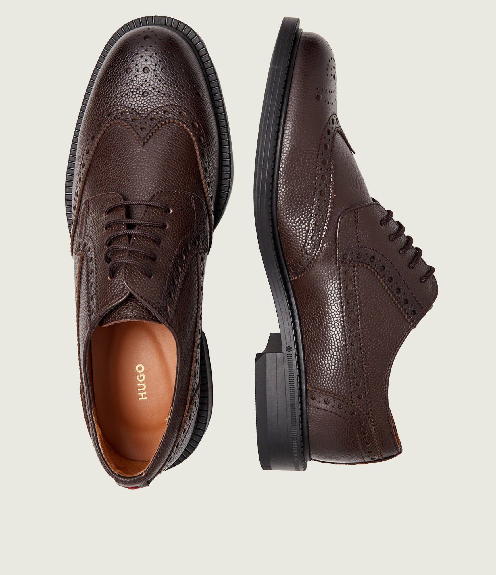 HUGO De piele pantofi derby Lysander_derb_sgbr