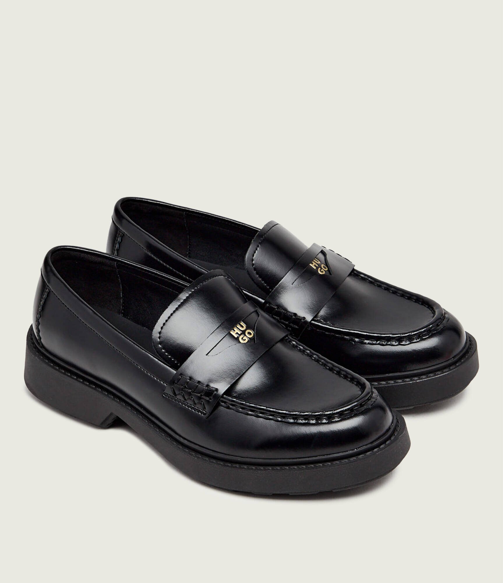 HUGO De piele pantofi loafer Angey_Mocc_aclt