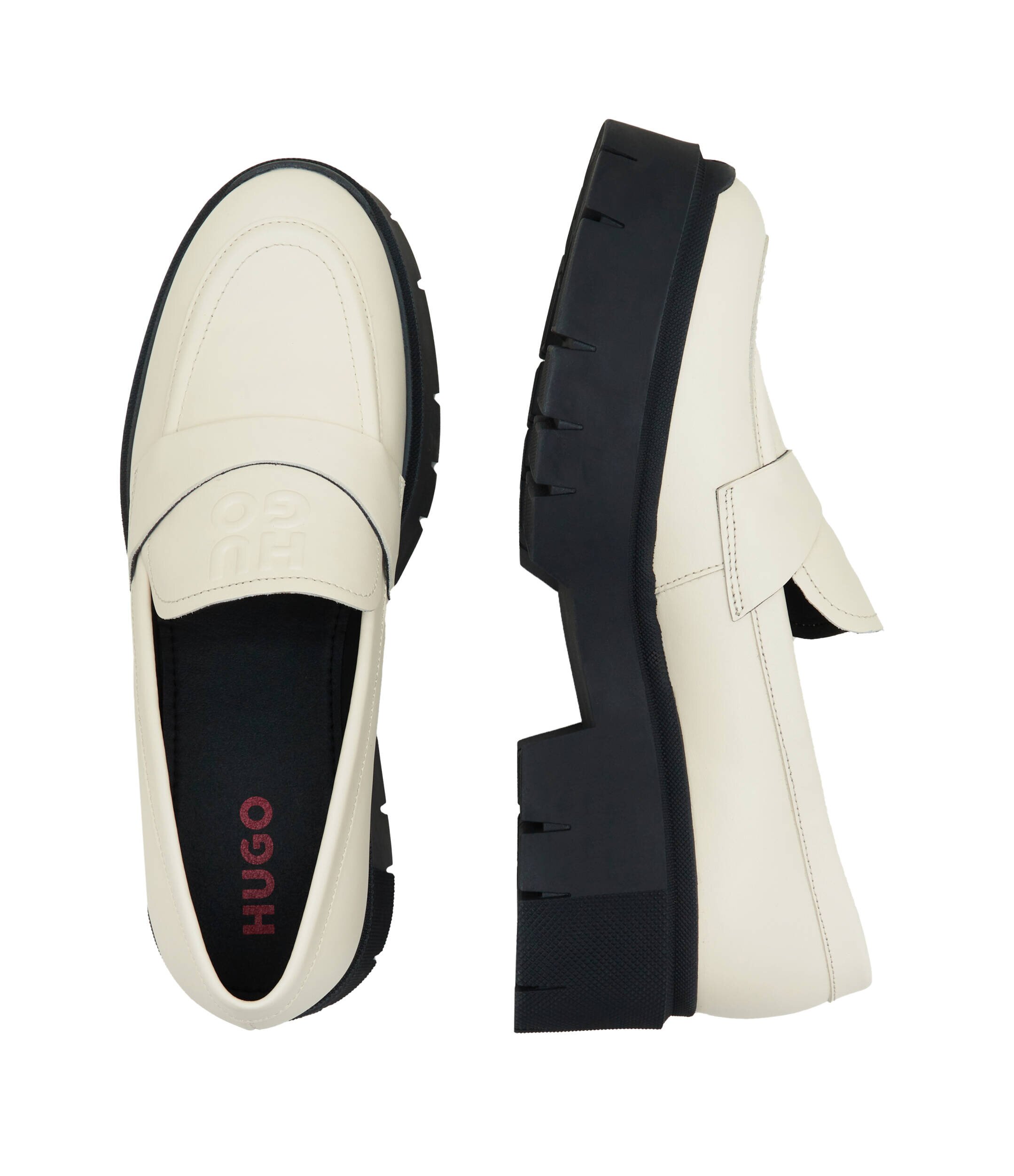 HUGO De piele pantofi loafer Kris