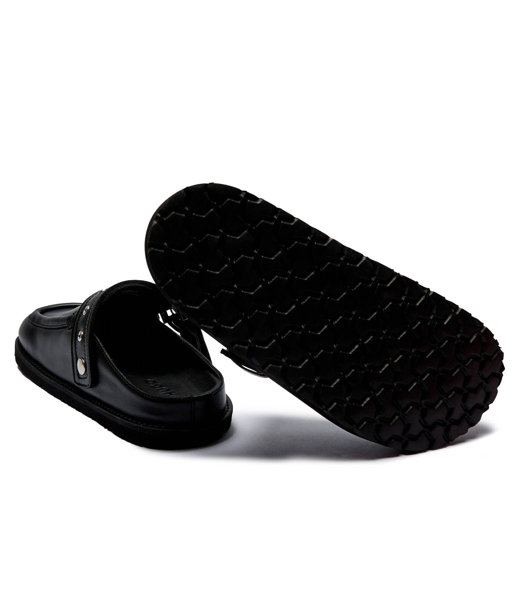 HUGO De piele șlapi Artentia_Sabot_BKNA